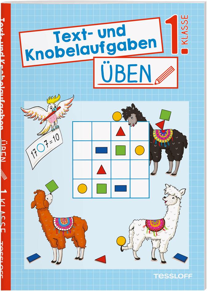 Vorderes Coverbild Text- und Knobelaufgaben üben. 1. Klasse