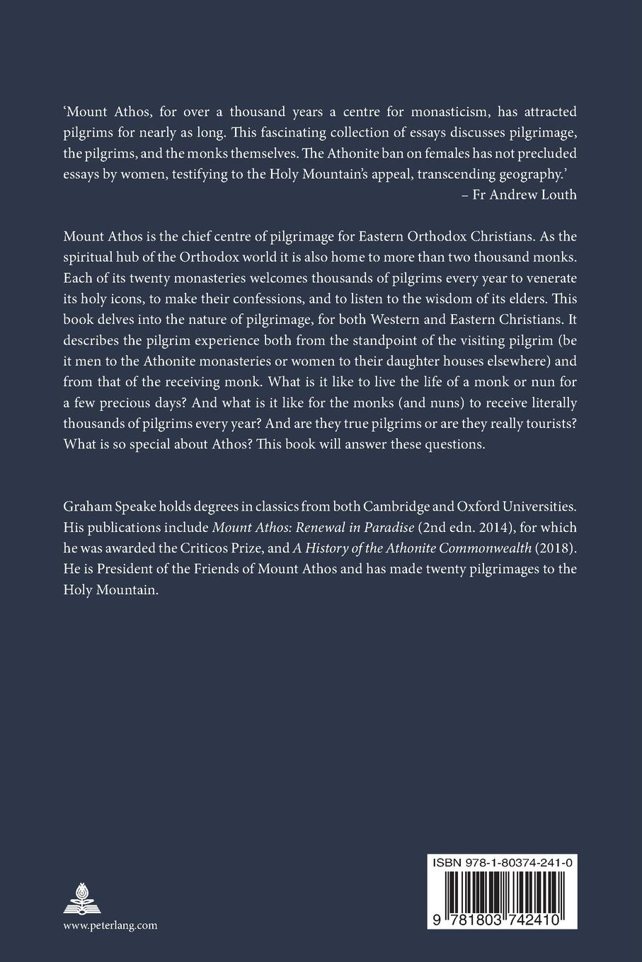 Rückseitencover Pilgrimage to Mount Athos