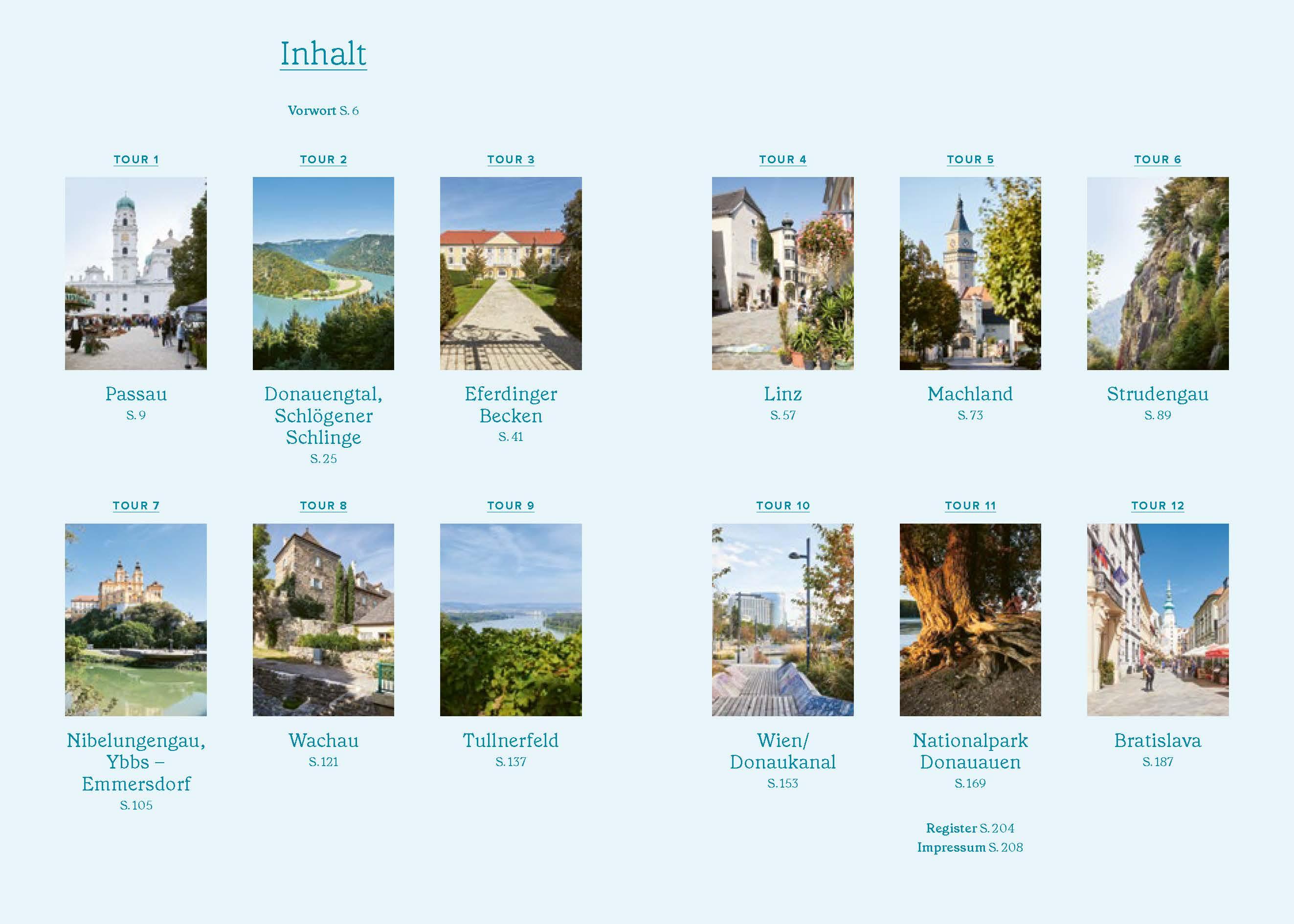 Beispielinhalt (Bild) Der Donauradweg für Genießer