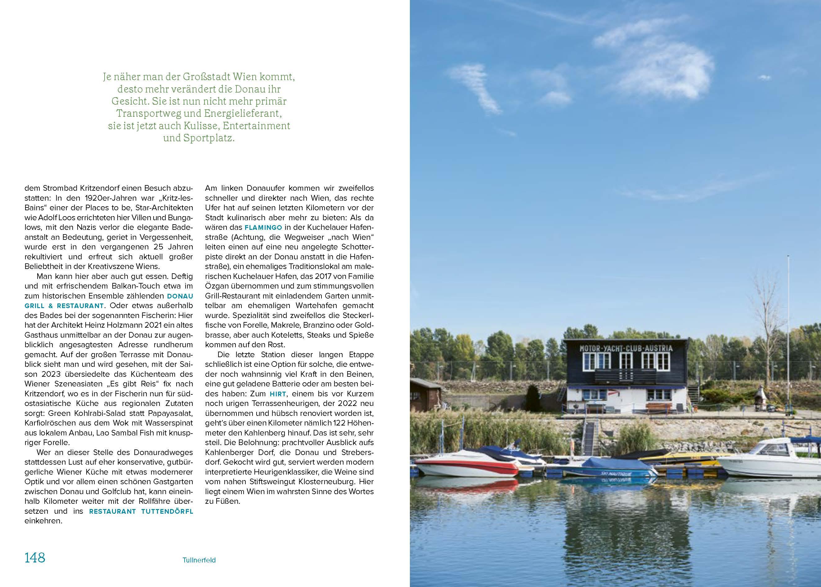 Beispielinhalt (Bild) Der Donauradweg für Genießer