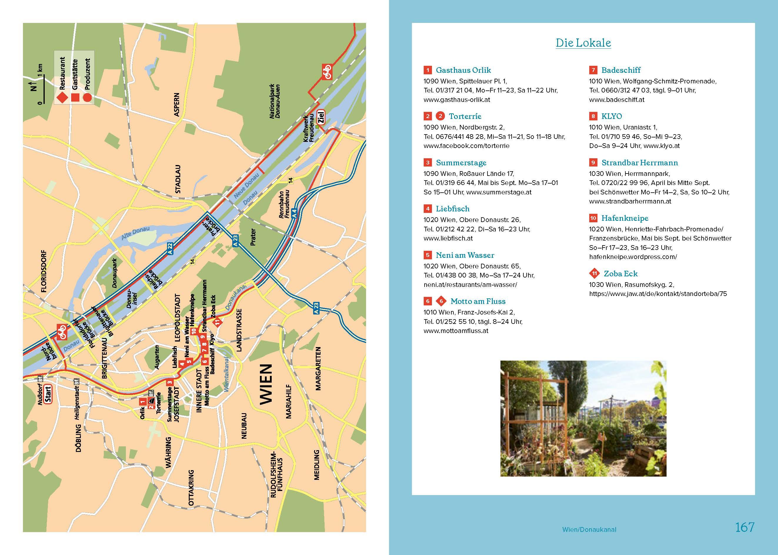 Beispielinhalt (Bild) Der Donauradweg für Genießer