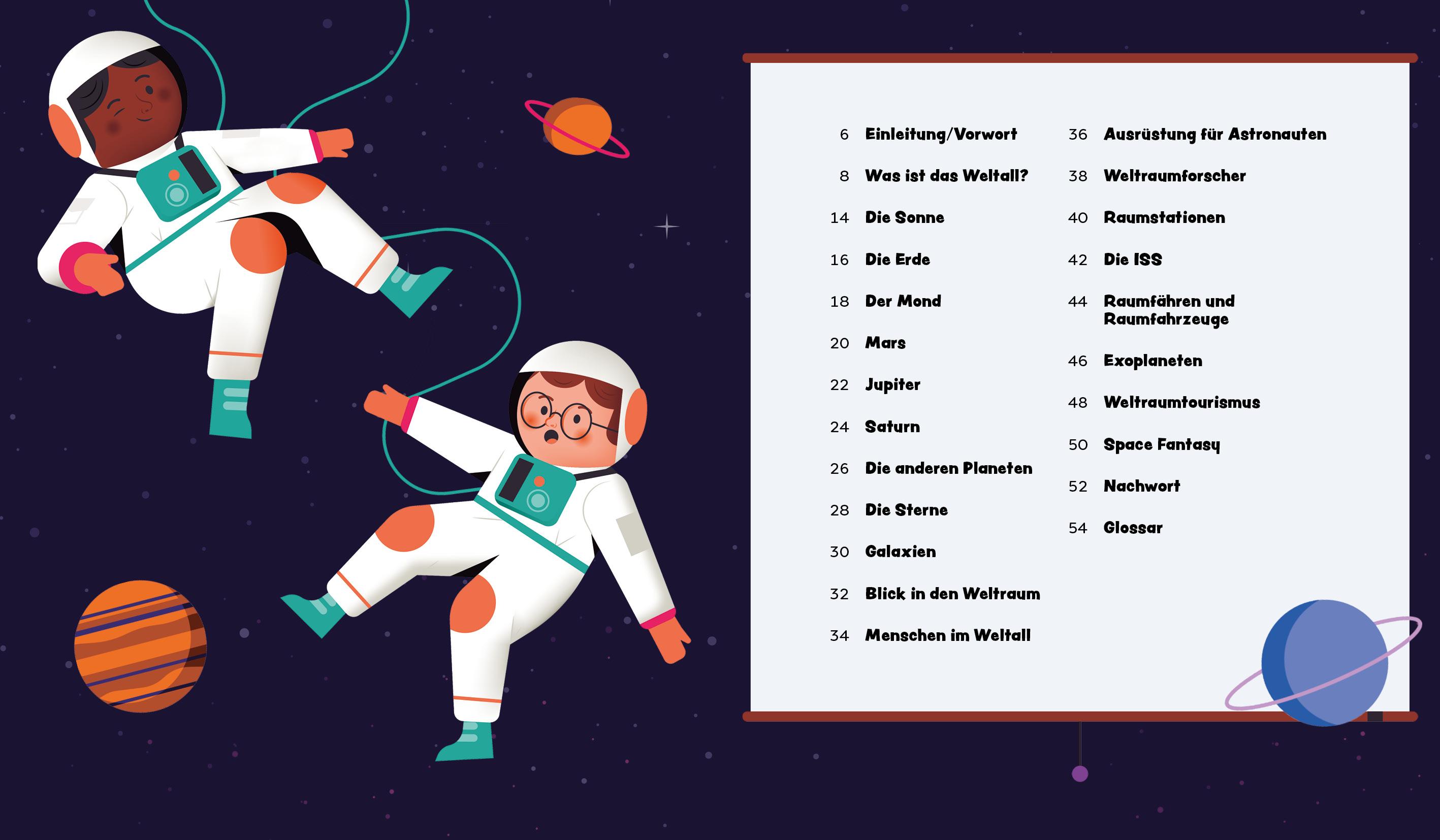 Beispielinhalt (Bild) Entdecke den Weltraum