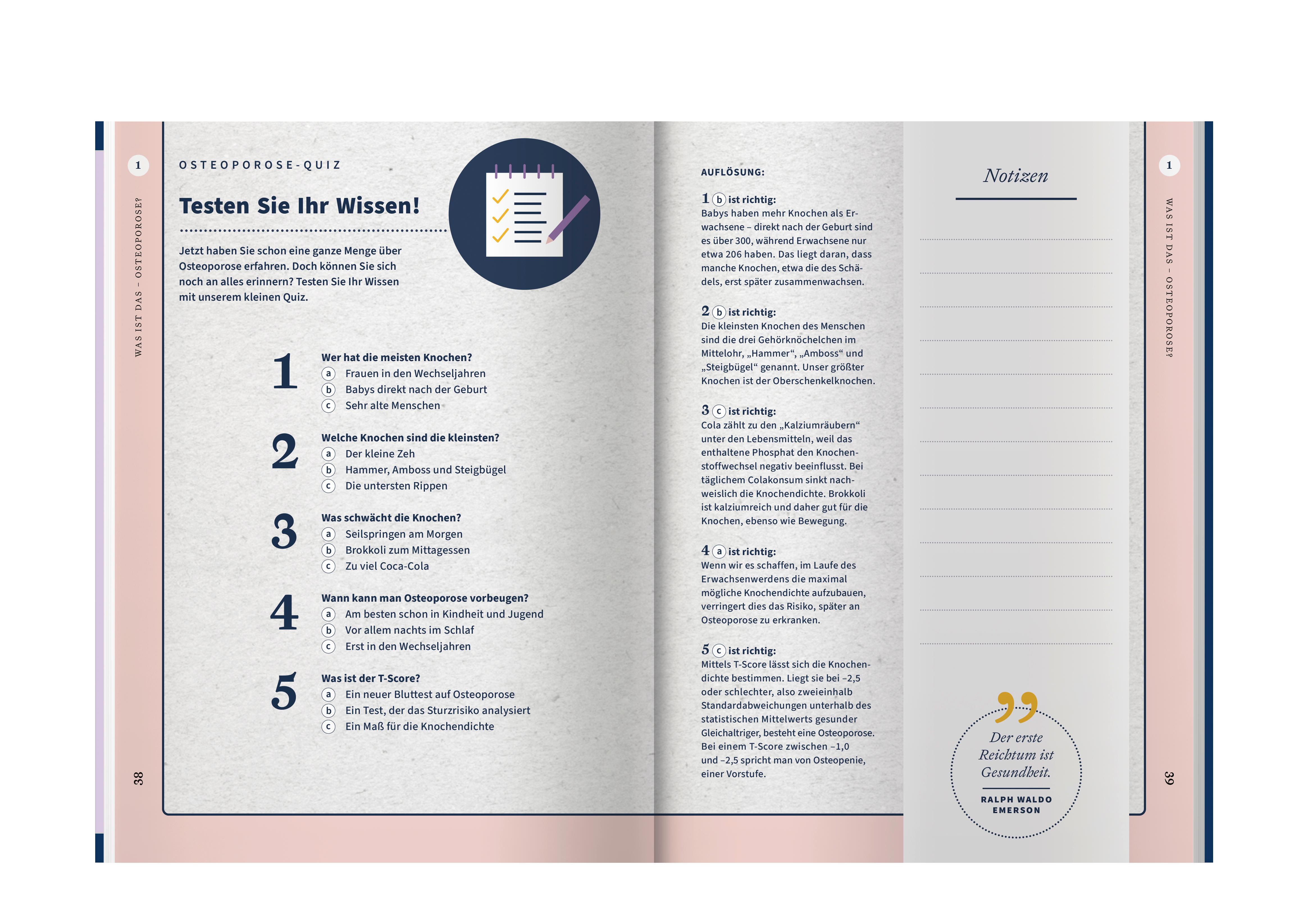 Beispielinhalt (Bild) Apotheken Umschau: Osteoporose