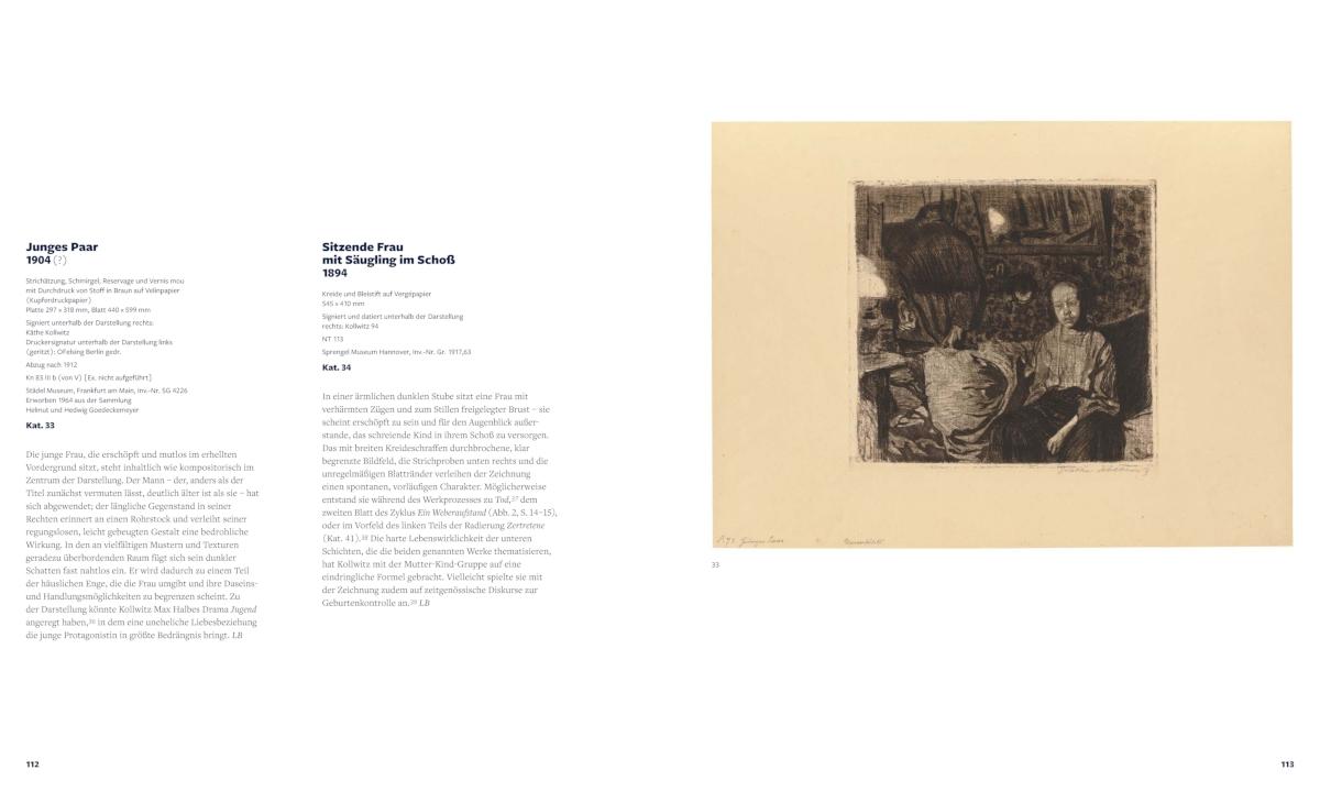 Beispielinhalt (Bild) Kollwitz - Das grafische Werk und die politische Kraft der Klassischen Moderne. Katalog zur Käthe Kollwitz Ausstellung, Städel-Museum