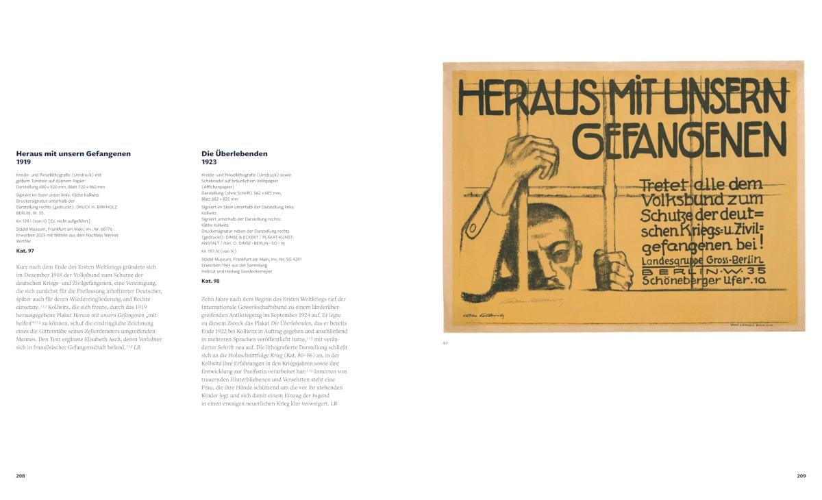 Beispielinhalt (Bild) Kollwitz - Das grafische Werk und die politische Kraft der Klassischen Moderne. Katalog zur Käthe Kollwitz Ausstellung, Städel-Museum