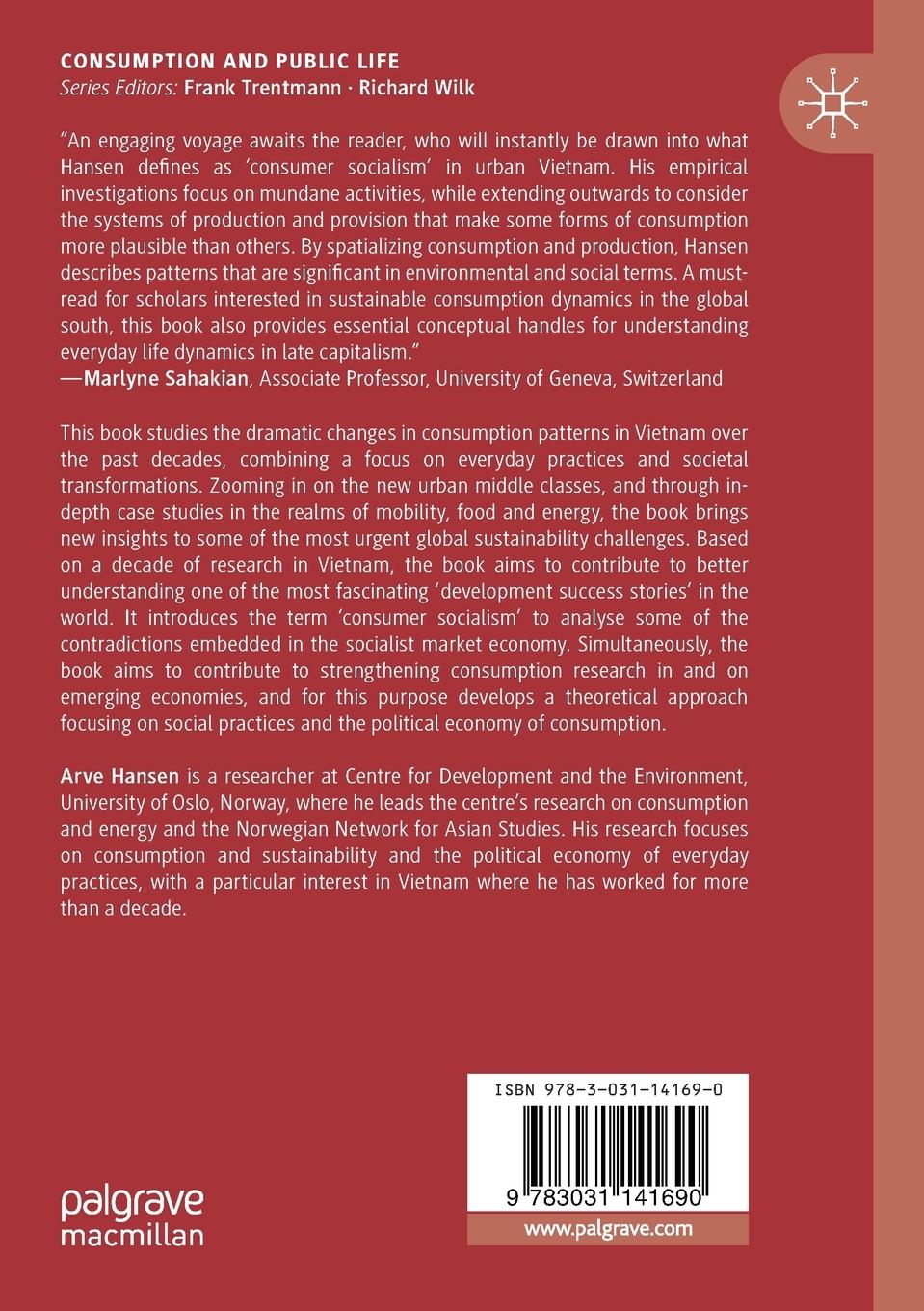 Rückseitencover Consumption and Vietnam's New Middle Classes