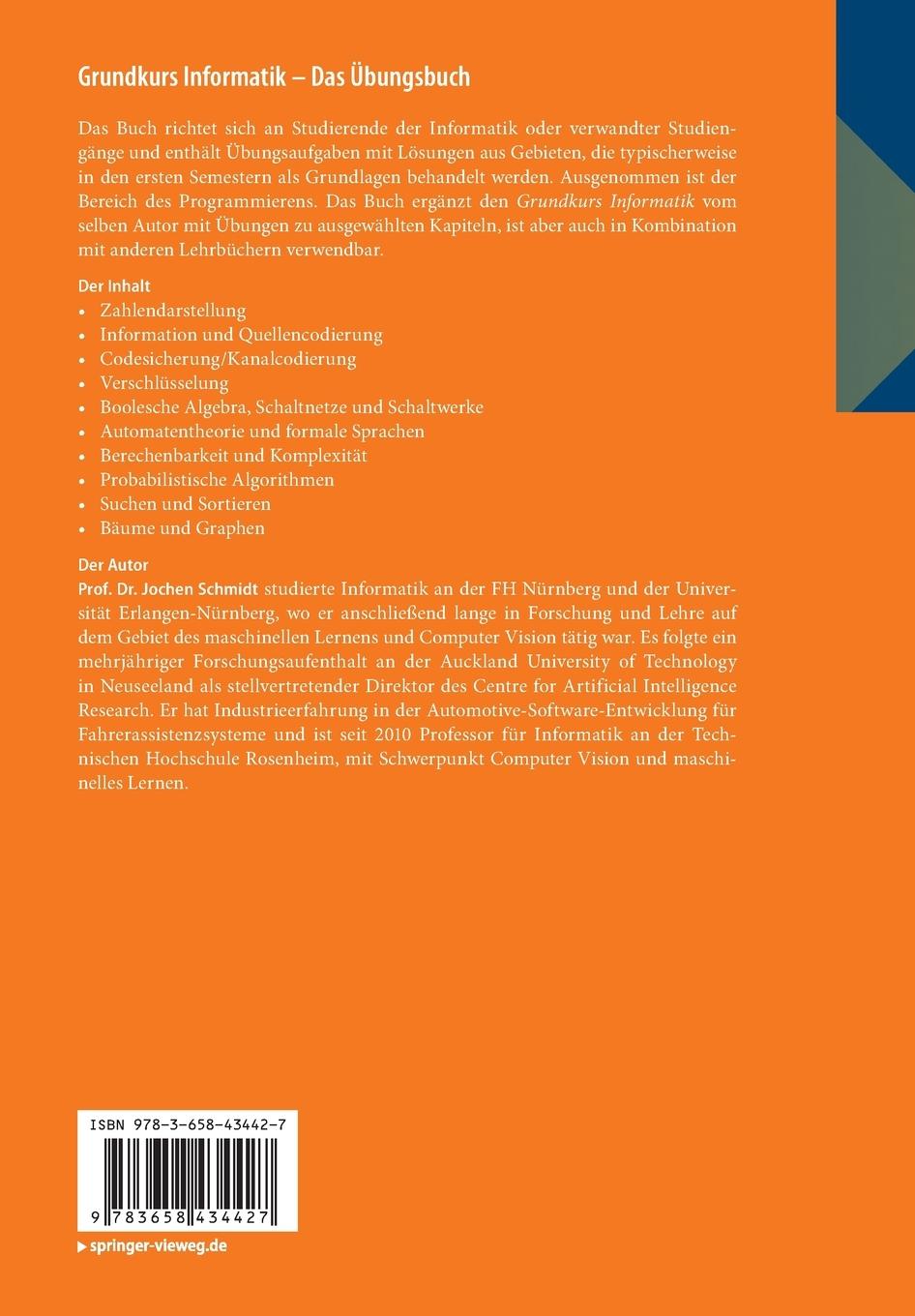 Rückseitencover Grundkurs Informatik - Das Übungsbuch
