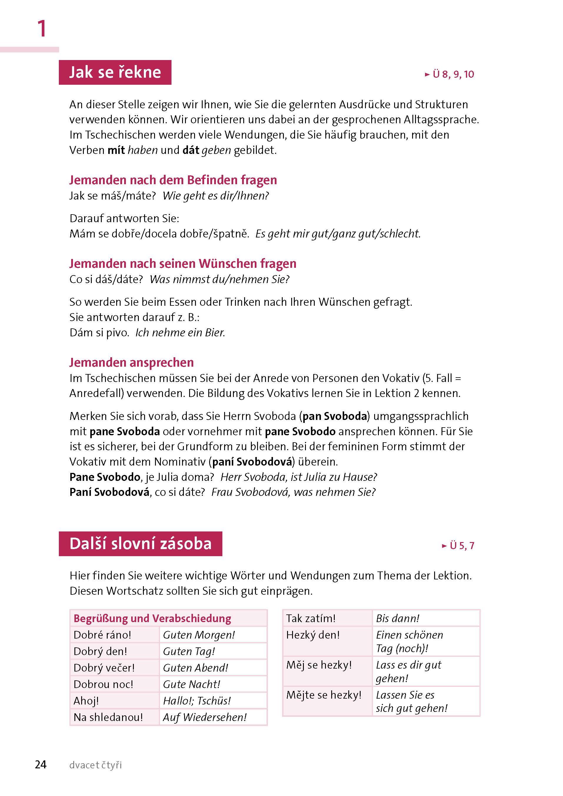 Beispielinhalt (Bild) Langenscheidt Sprachkurs mit System Tschechisch