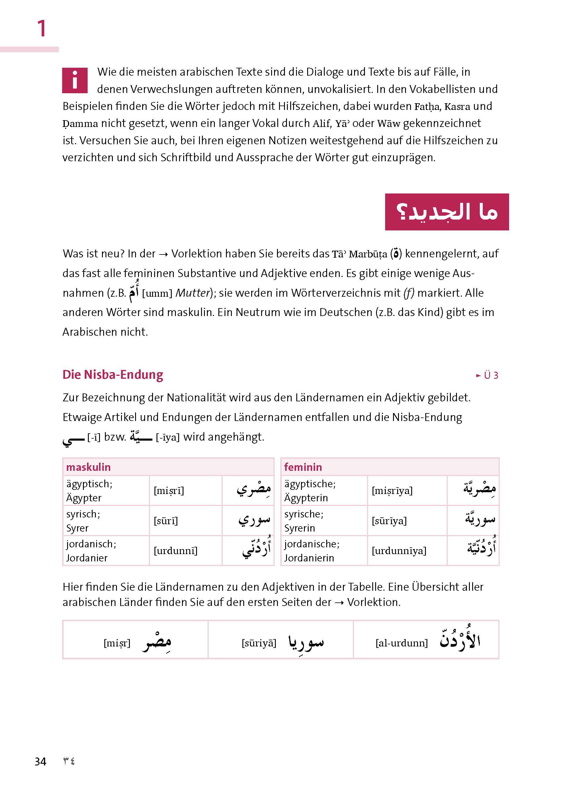 Beispielinhalt (Bild) Langenscheidt Sprachkurs mit System Arabisch