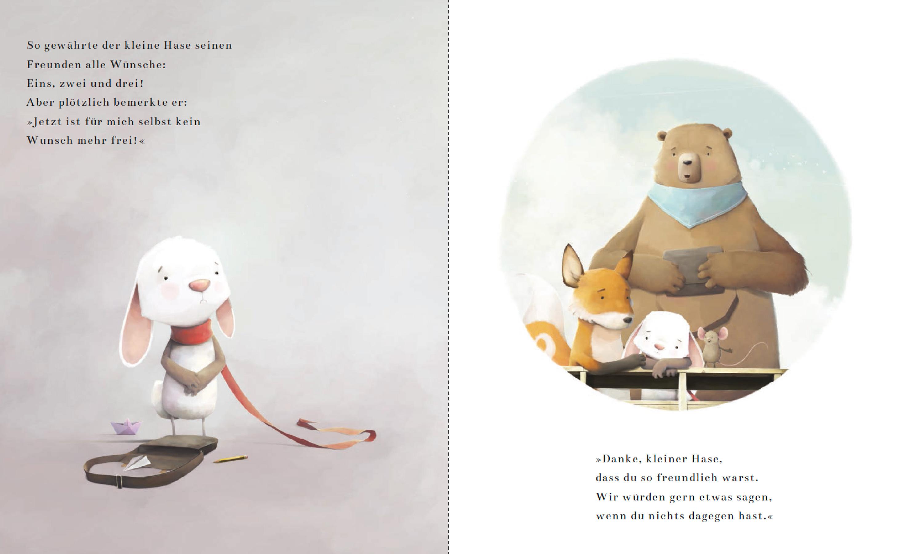 Beispielinhalt (Bild) Drei Wünsche für den Hasen