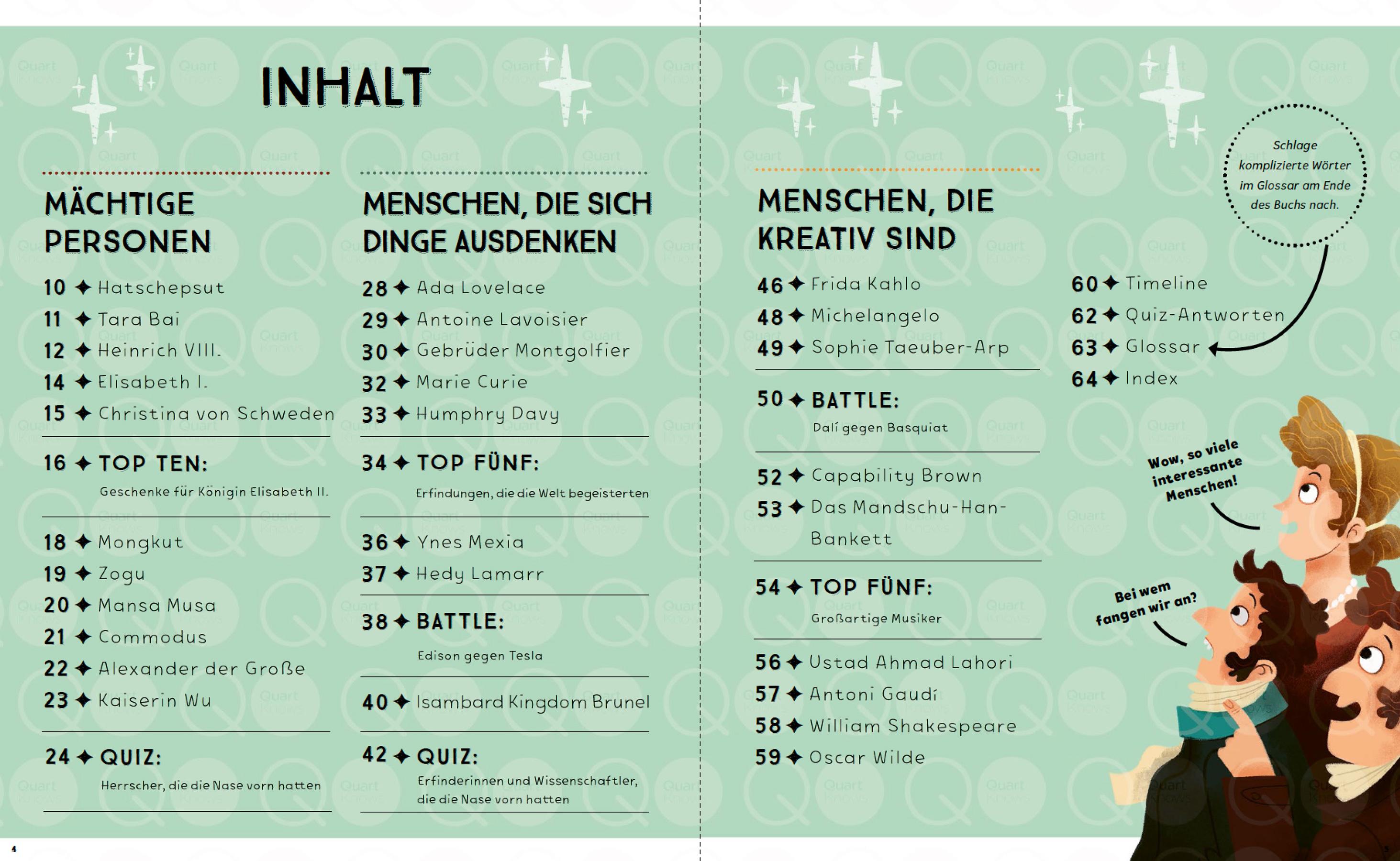 Beispielinhalt (Bild) Wer hat die Nase vorn?