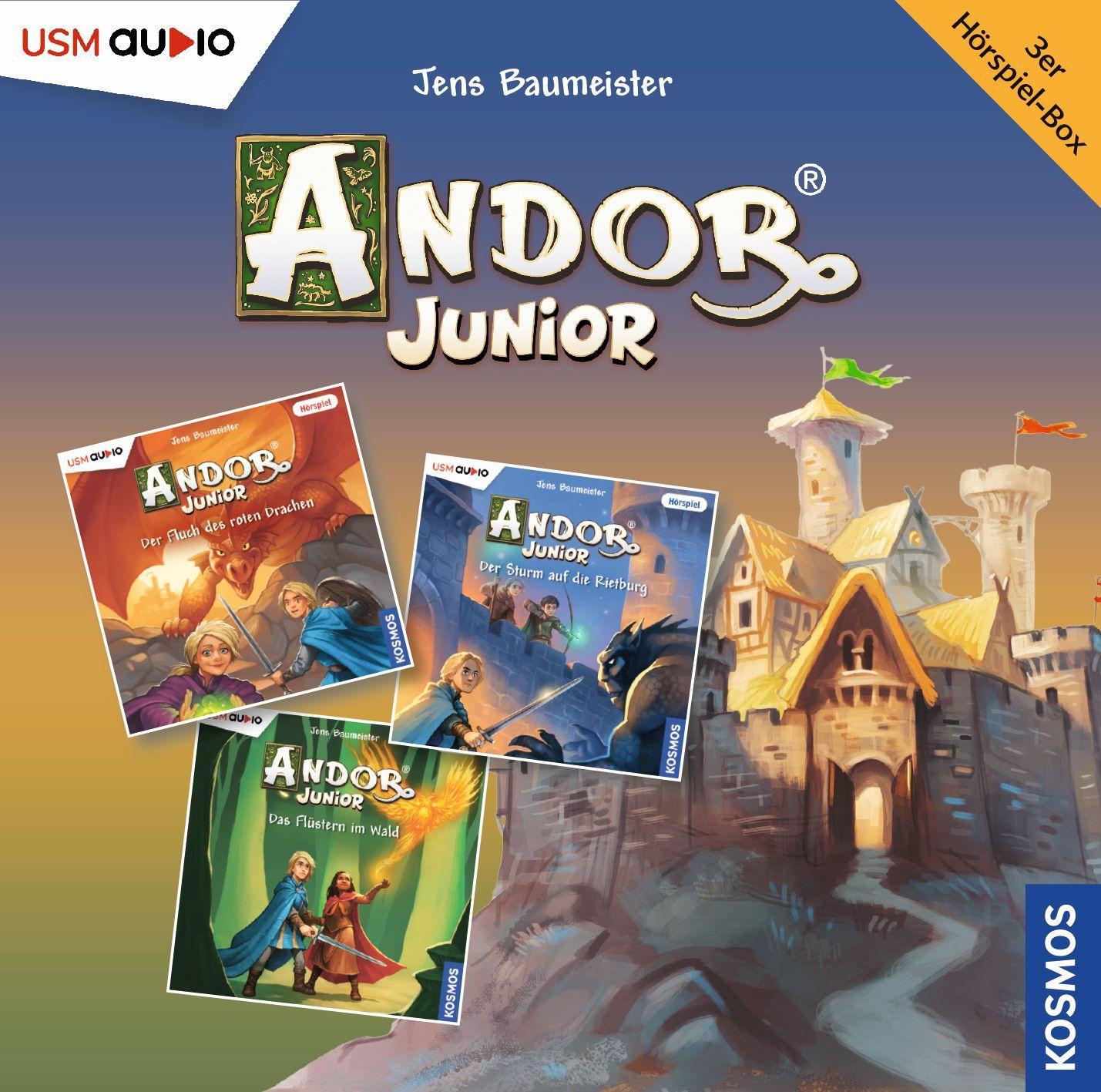Vorderes Coverbild Die große Andor Junior Hörbox Folgen 1-3 (3 Audio CDs)