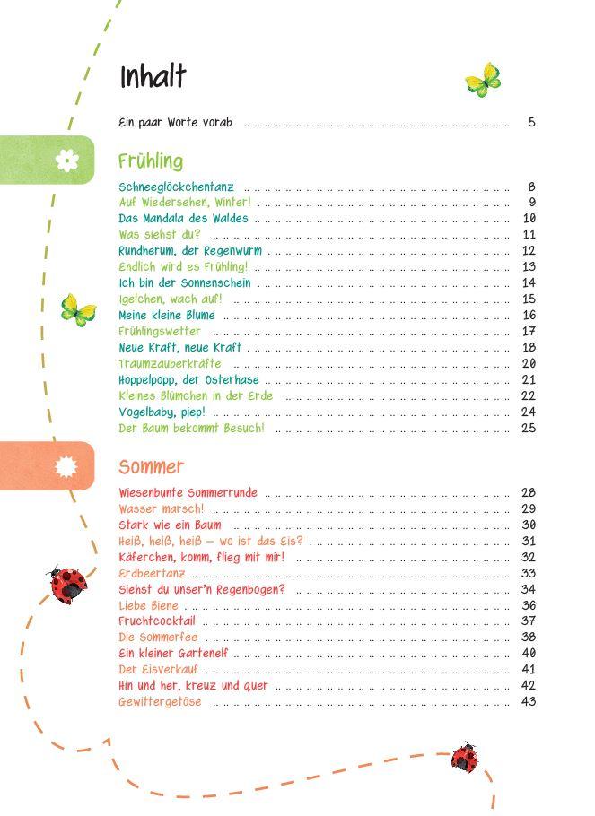 Beispielinhalt (Bild) Das Kita-Jahreszeitenbuch: Kreisspiele