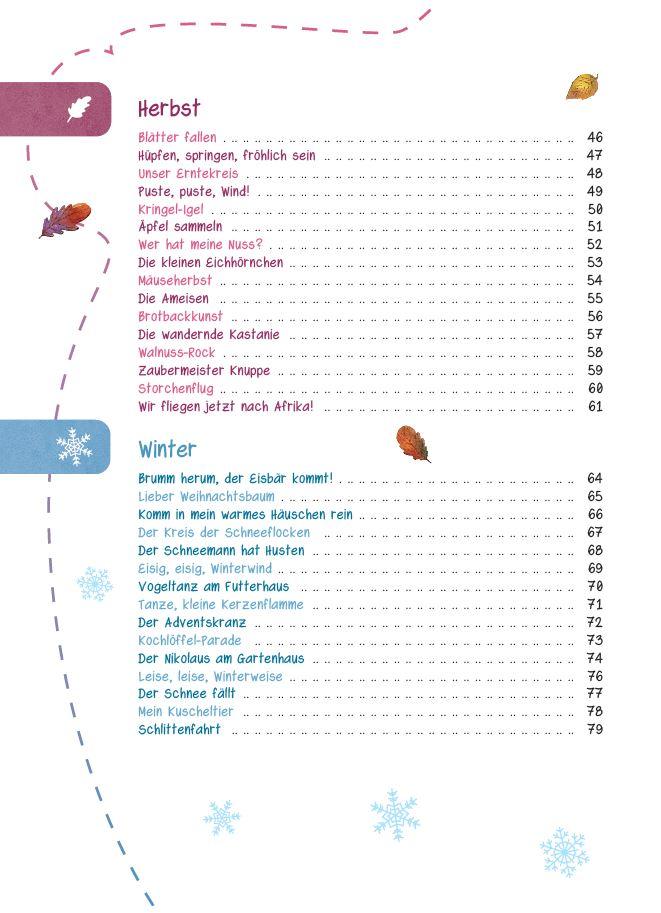 Beispielinhalt (Bild) Das Kita-Jahreszeitenbuch: Kreisspiele