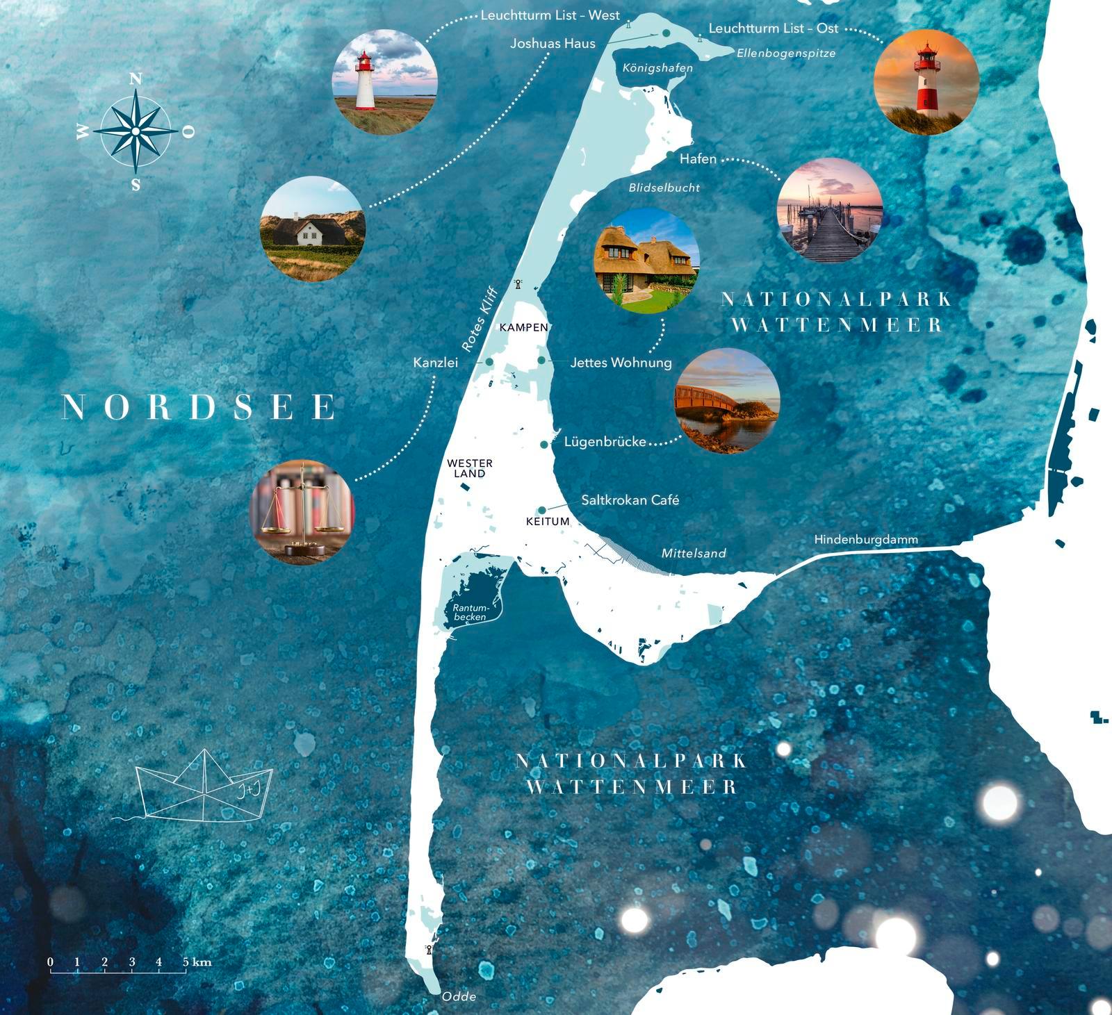 Beispielinhalt (Bild) Über uns das Tosen des Sturms