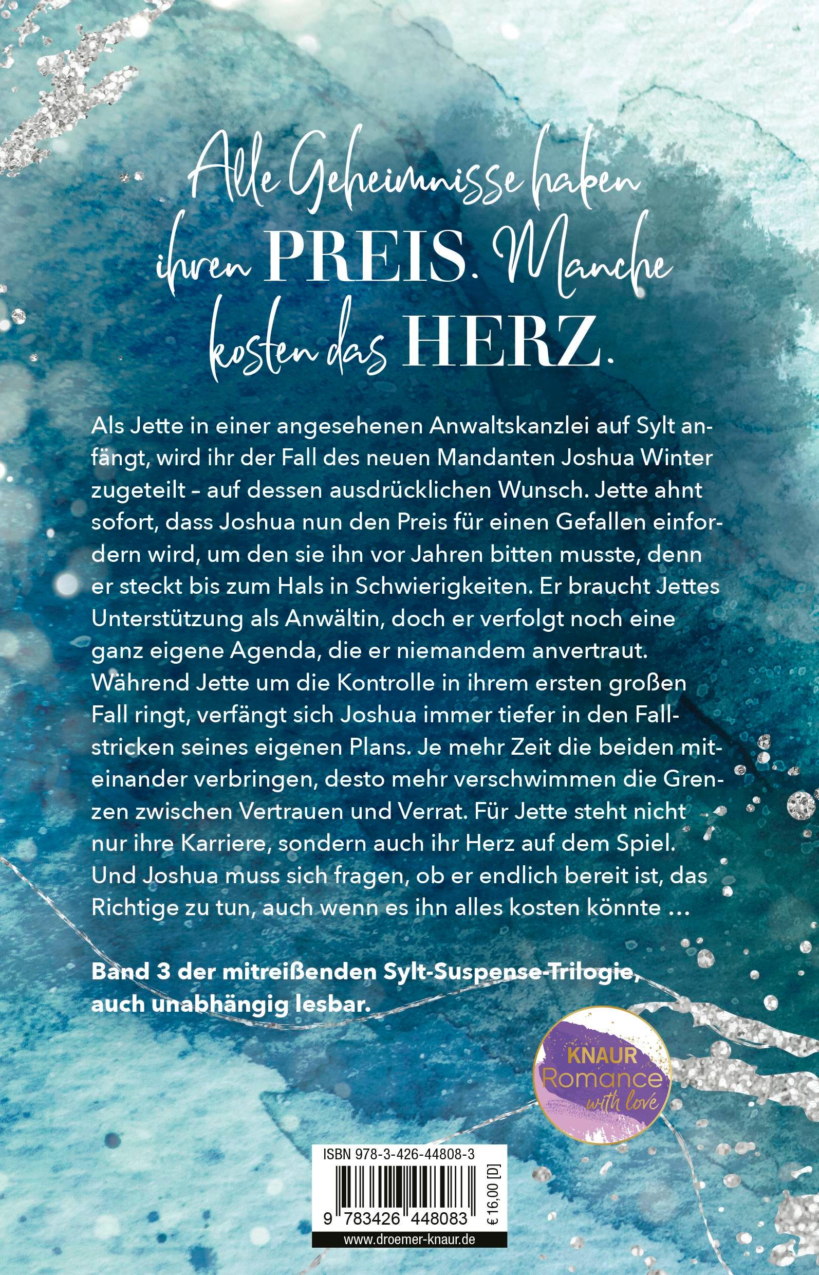 Rückseitencover Über uns das Tosen des Sturms