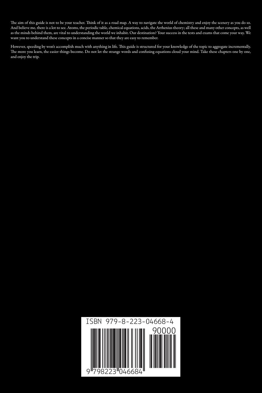 Rückseitencover Chemistry for Students