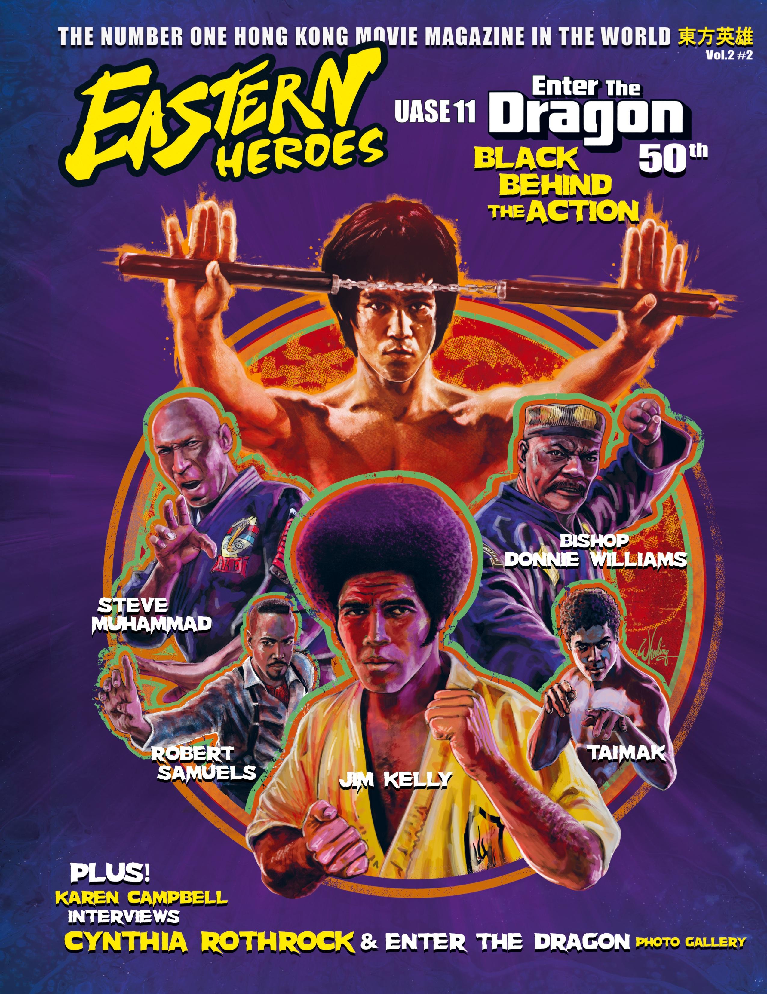 Vorderes Coverbild EASTER HEROES BRUCE LEE 50TH ANNIVERSARY BLACK BEHIND THE ACTION (HARDBACK EDITION)