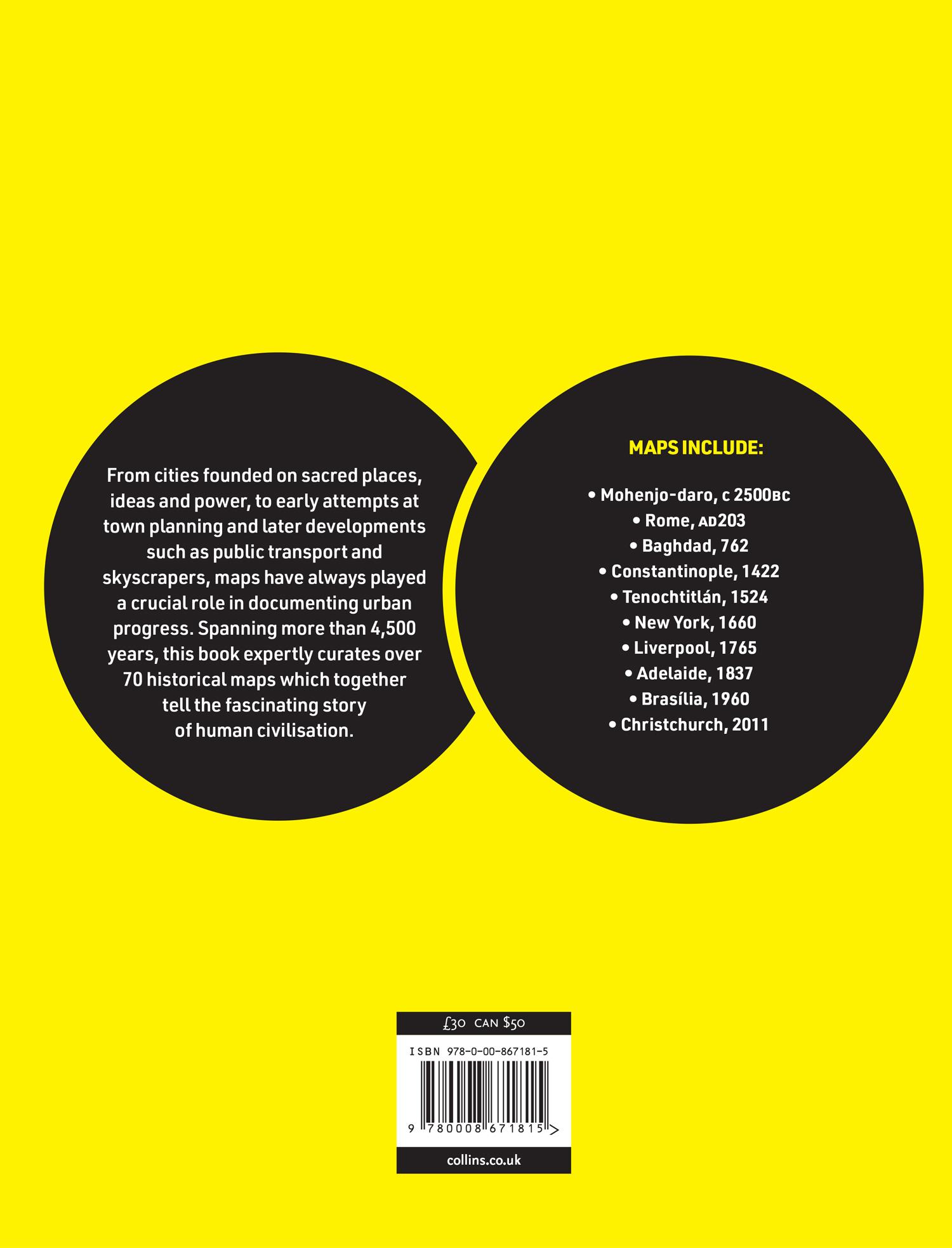 Rückseitencover History of Cities in Maps