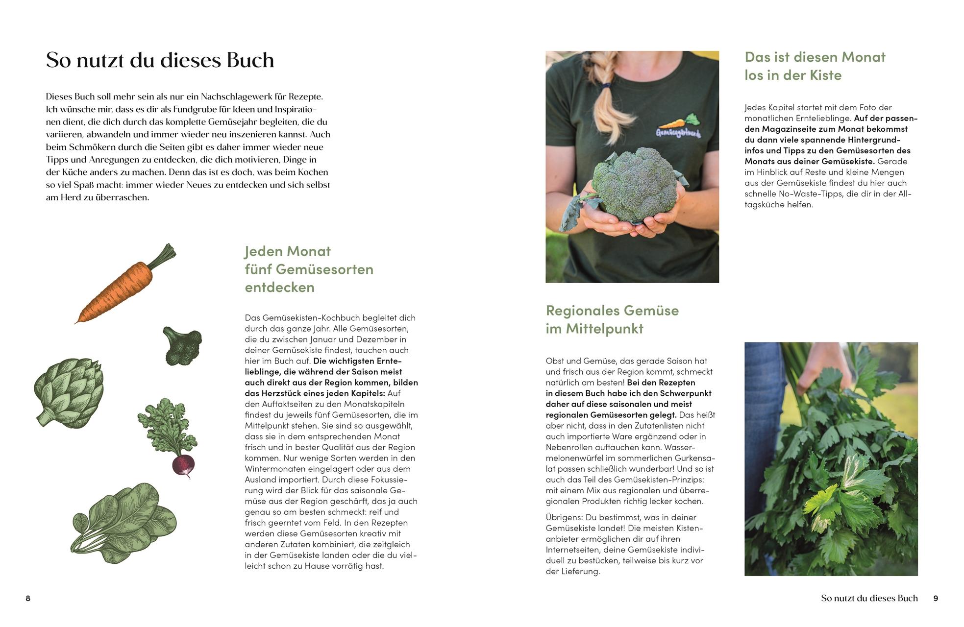 Beispielinhalt (Bild) Das Gemüsekisten-Kochbuch