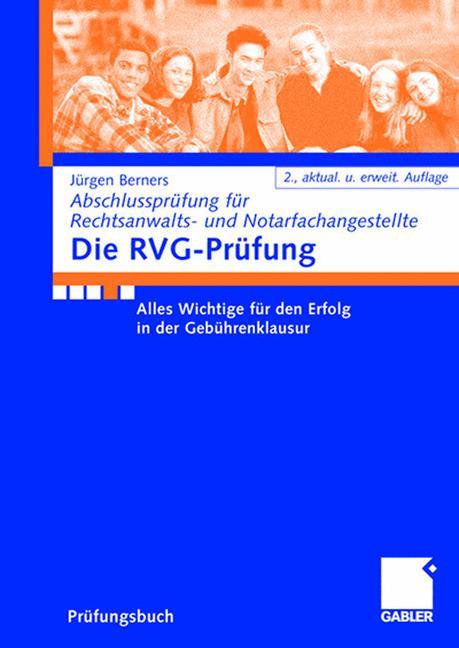 Vorderes Coverbild Die RVG-Prüfung