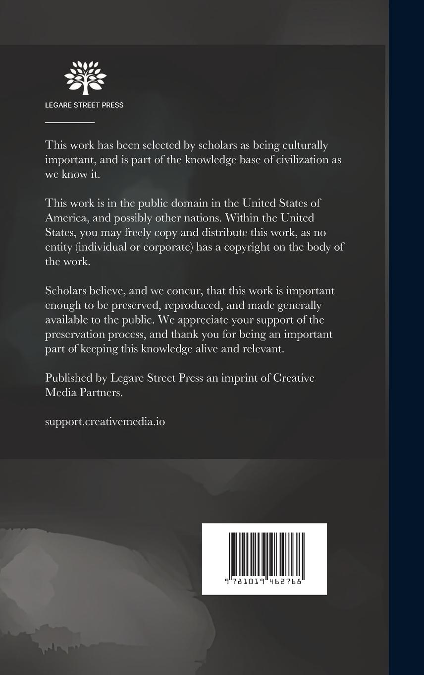 Rückseitencover A Canadian Manual on the Procedure at Meetings of Municipal Councils, Shareholders and Directors of Companies, Synods, Conventions, Societies and Publ