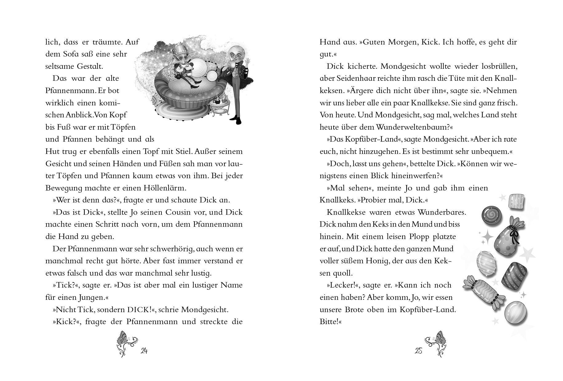 Beispielinhalt (Bild) Wunderweltenbaum - Aufregende Ferien im Zauberwald