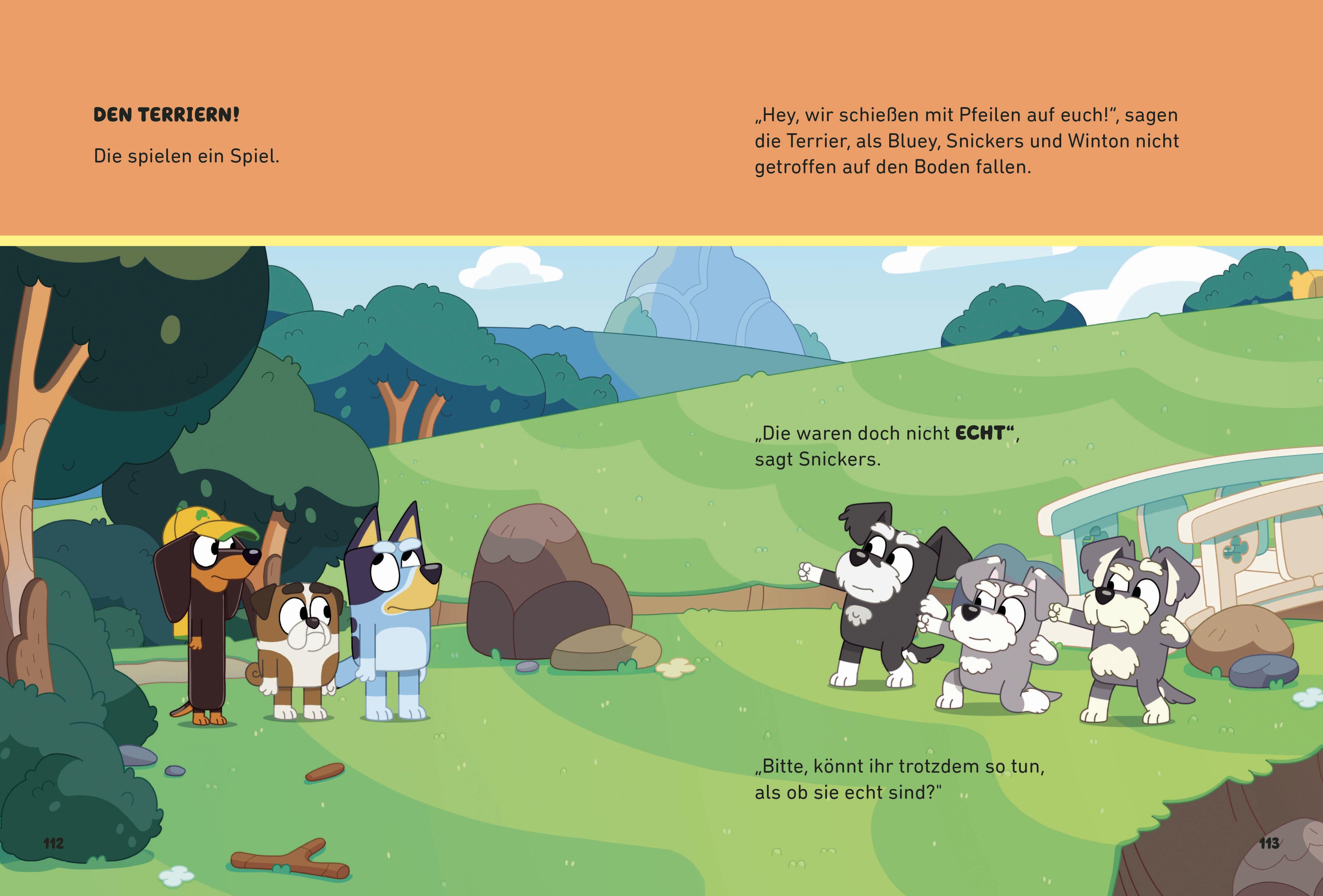 Beispielinhalt (Bild) BLUEY - 5-Minuten-Geschichten