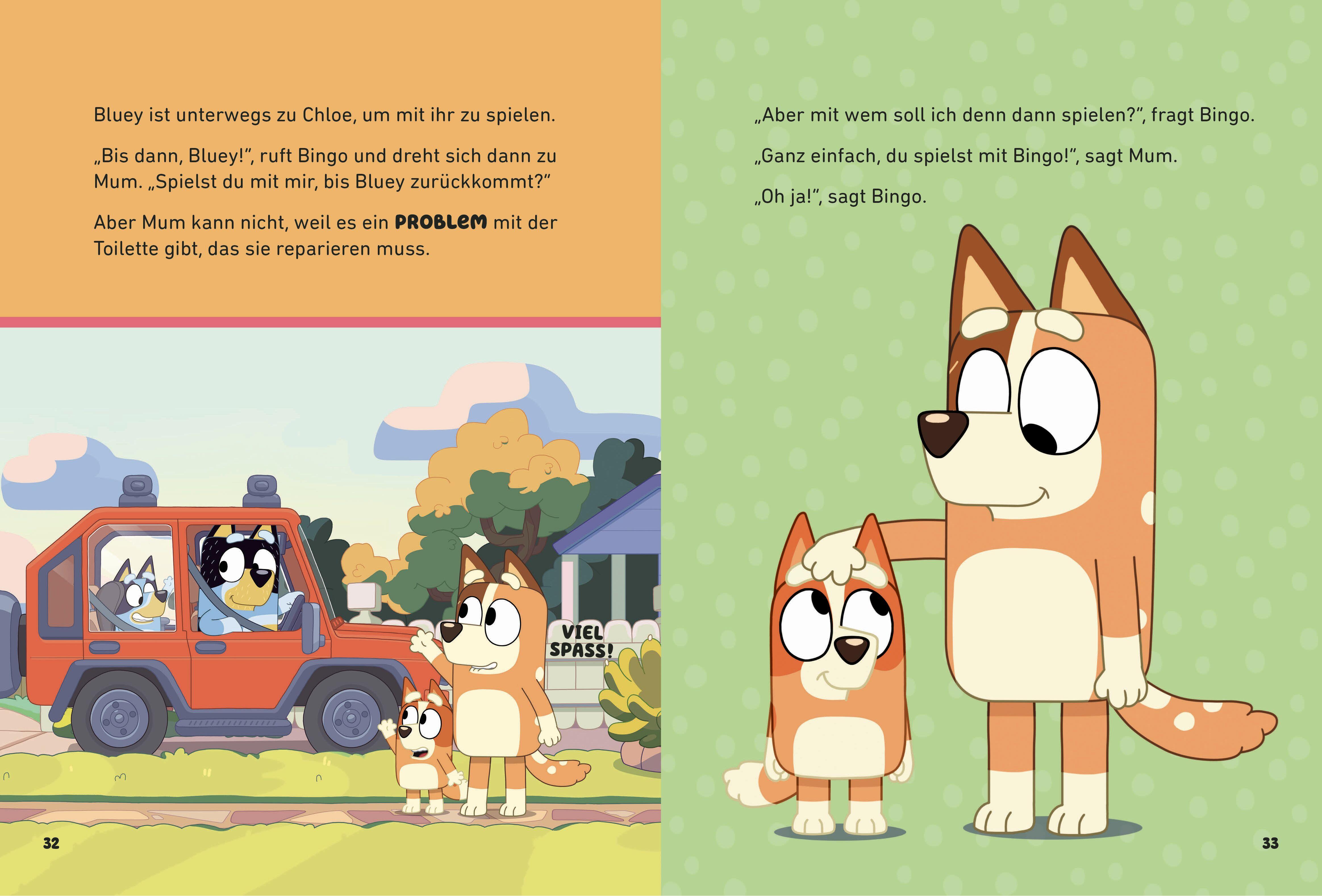 Beispielinhalt (Bild) BLUEY - 5-Minuten-Geschichten