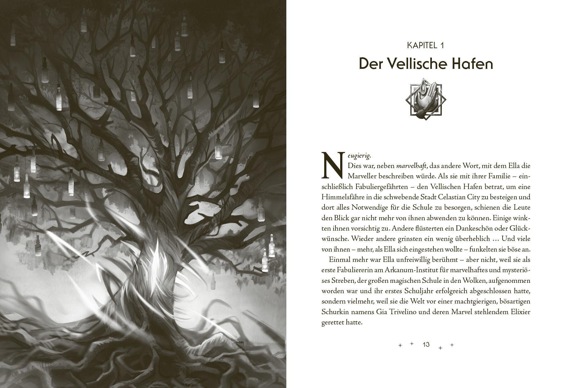 Beispielinhalt (Bild) Die Marveller - Magie aus Licht und Dunkelheit - Die Stunde der Erinnerung