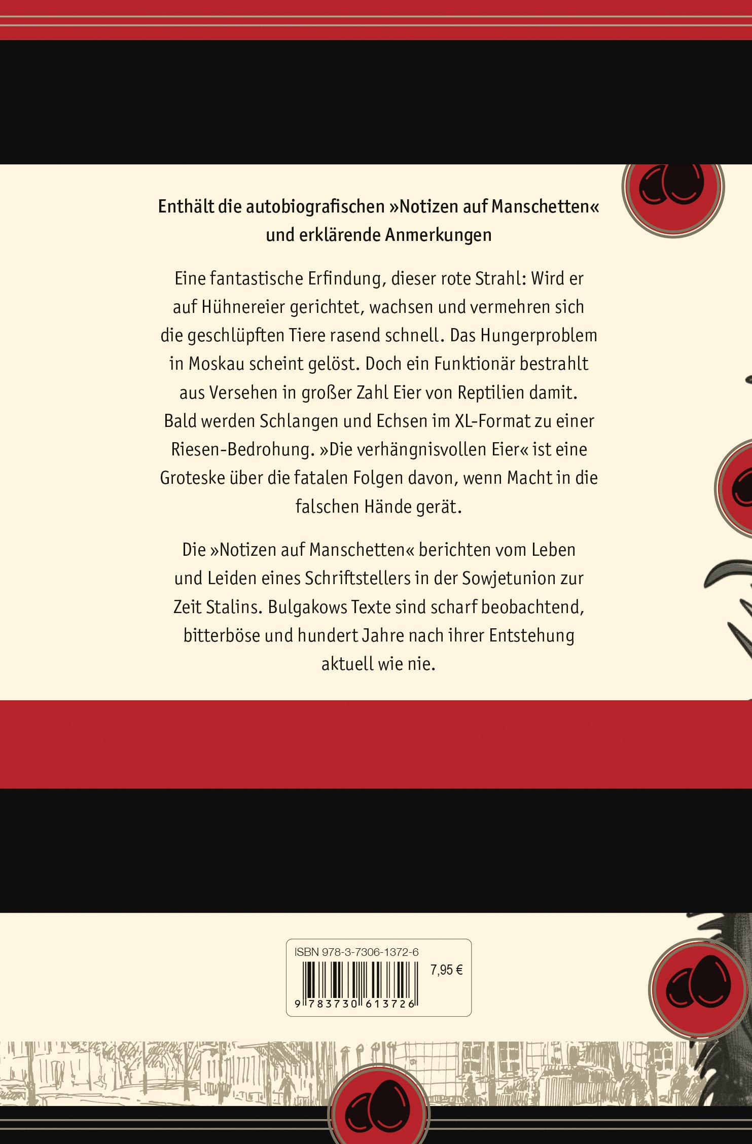 Beispielinhalt (Bild) Die verhängnisvollen Eier und Notizen auf Manschetten. Vollständig neu übersetzt von Alexandra Berlina