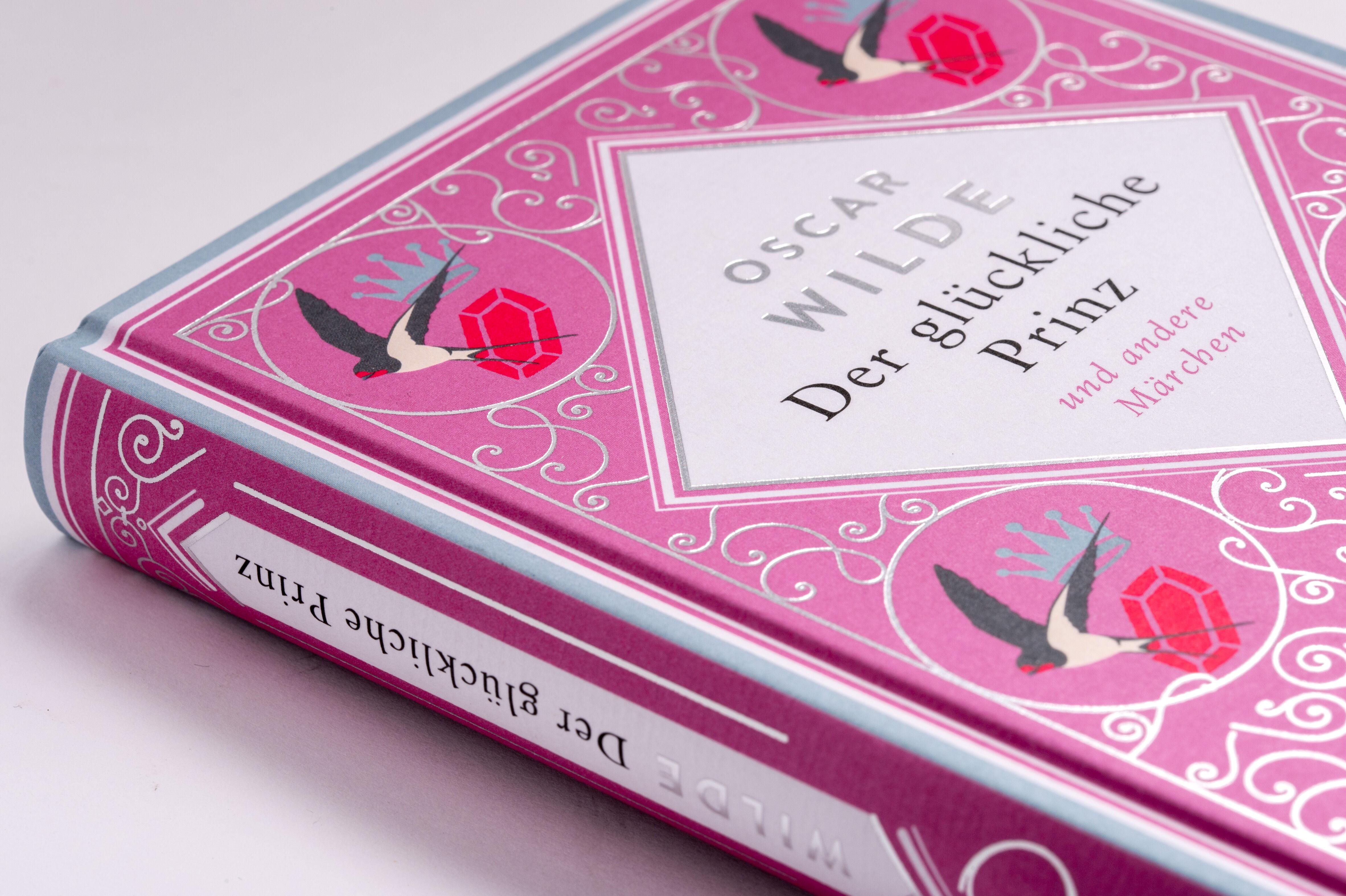 Beispielinhalt (Bild) Der glückliche Prinz. Märchen. Schmuckausgabe mit Silberprägung