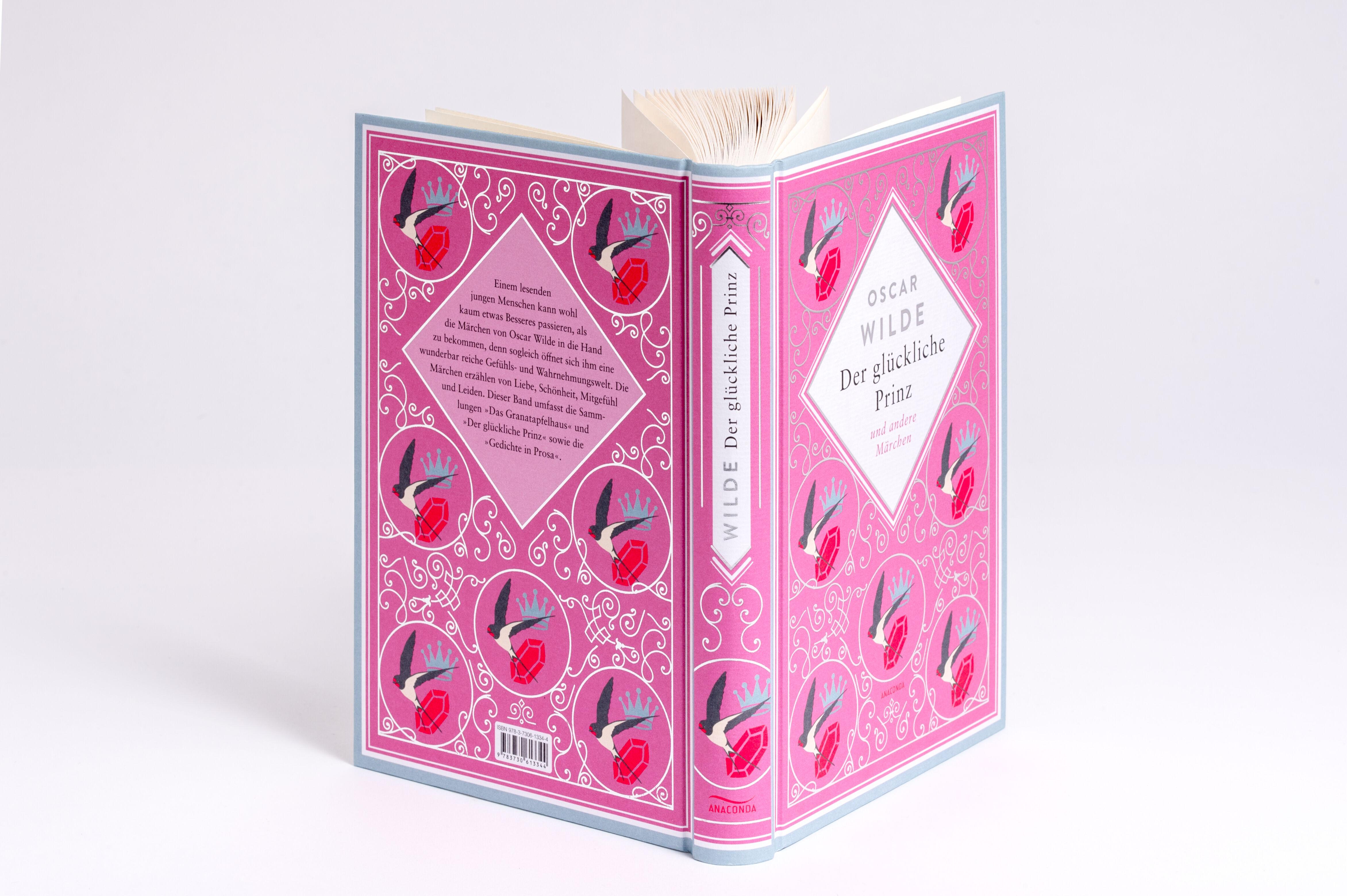 Beispielinhalt (Bild) Der glückliche Prinz. Märchen. Schmuckausgabe mit Silberprägung