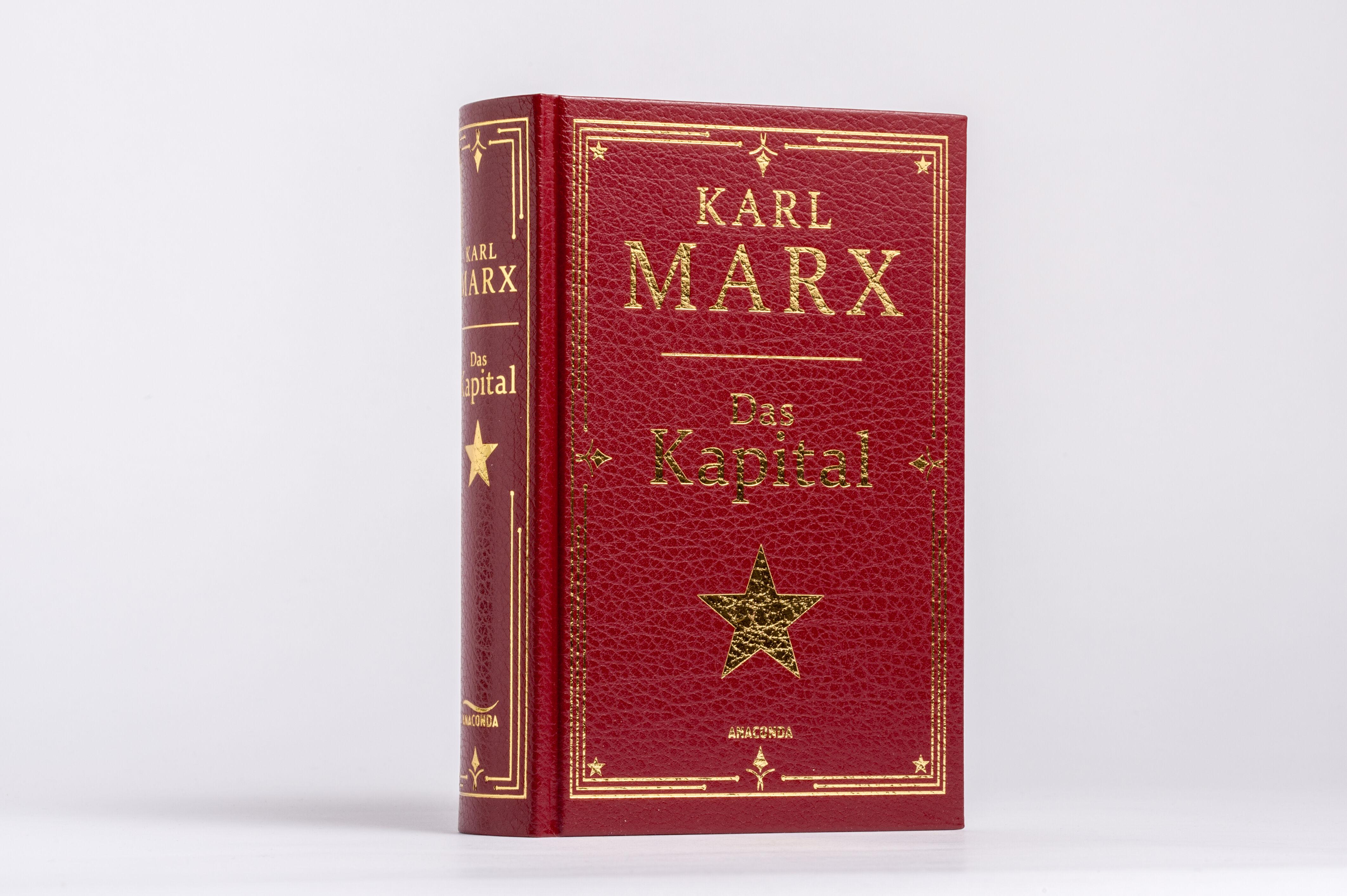 Beispielinhalt (Bild) Das Kapital. Gebunden in Cabra-Leder, mit Goldprägung
