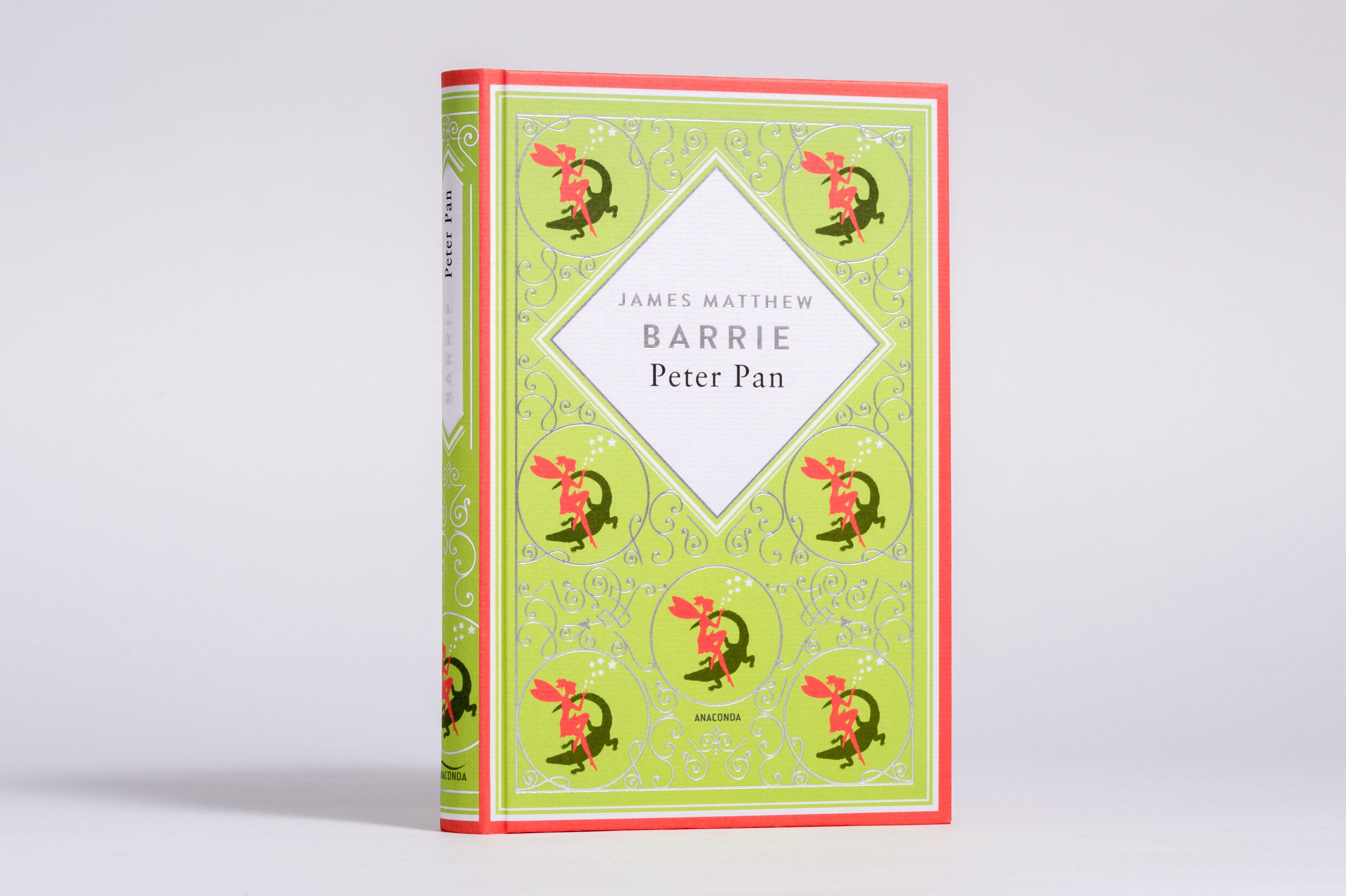 Beispielinhalt (Bild) J.M. Barrie, Peter Pan. Schmuckausgabe mit Silberprägung