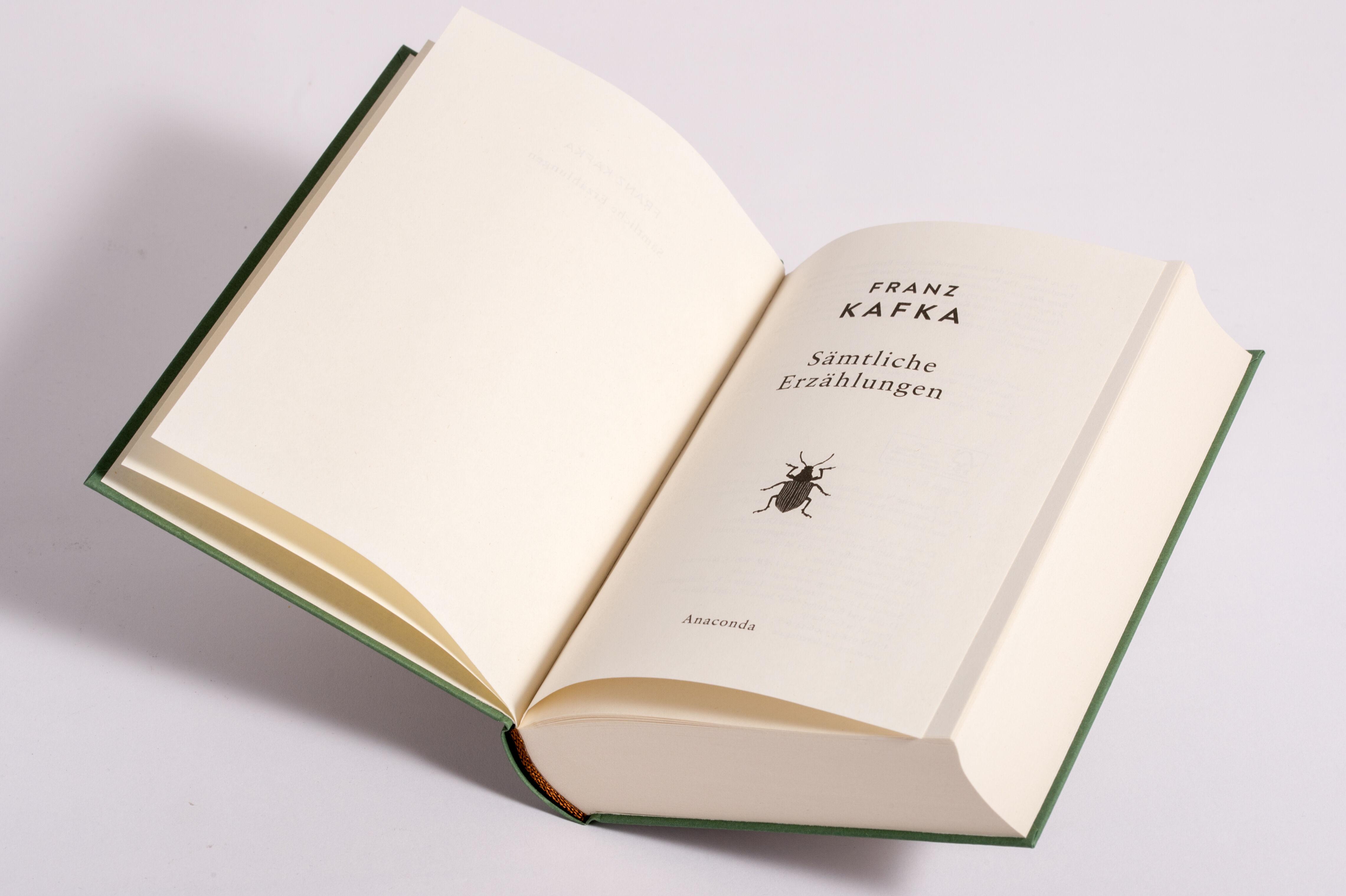 Beispielinhalt (Bild) Kafka - Sämtliche Erzählungen. Schmuckausgabe mit Kupferprägung