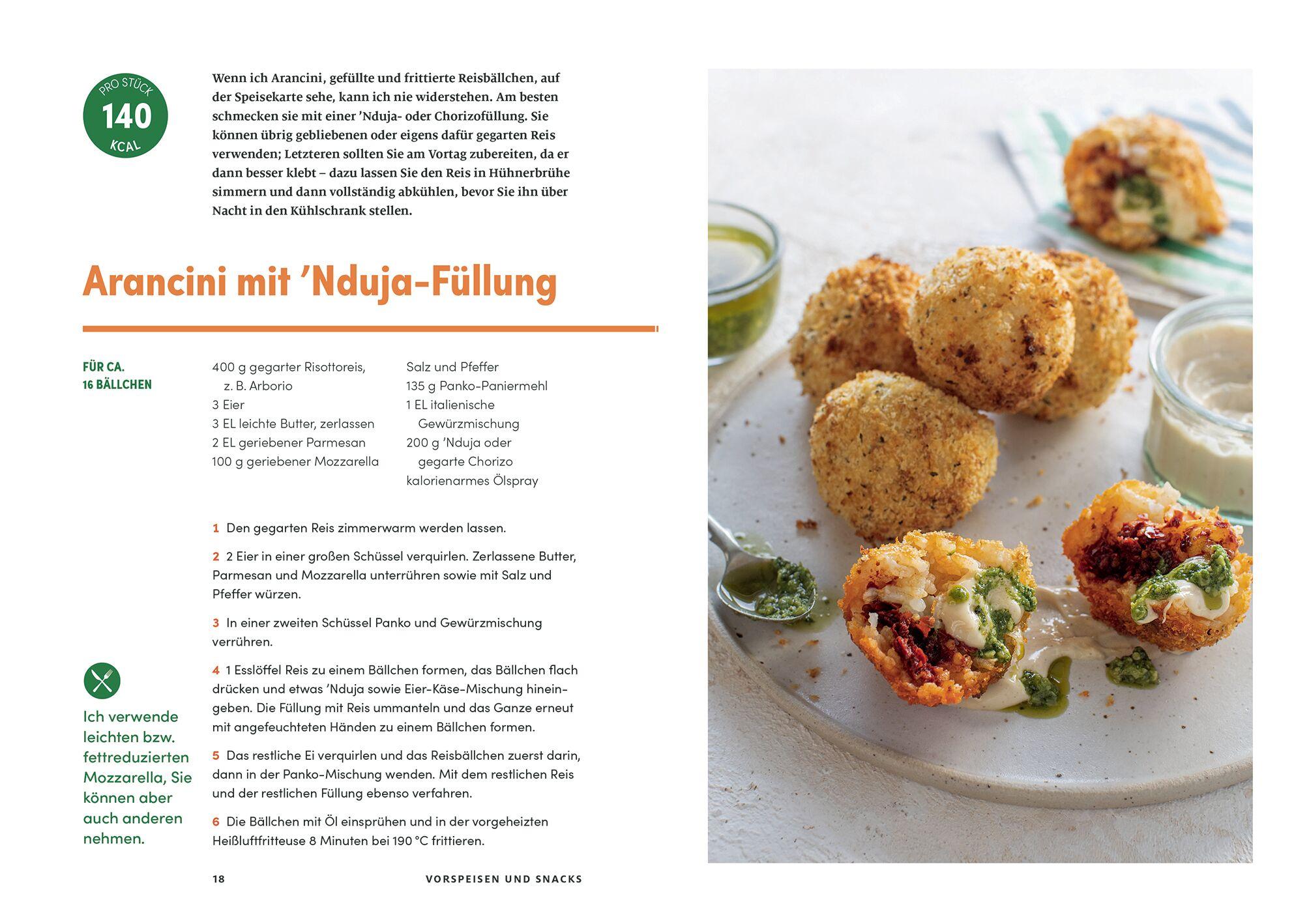Beispielinhalt (Bild) Fettarm frittieren mit dem Airfryer