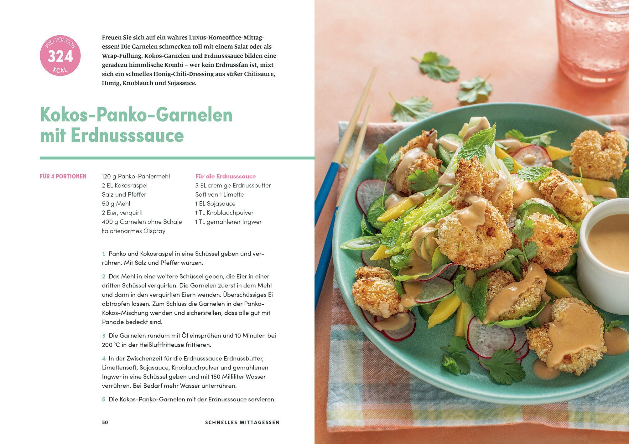 Beispielinhalt (Bild) Fettarm frittieren mit dem Airfryer