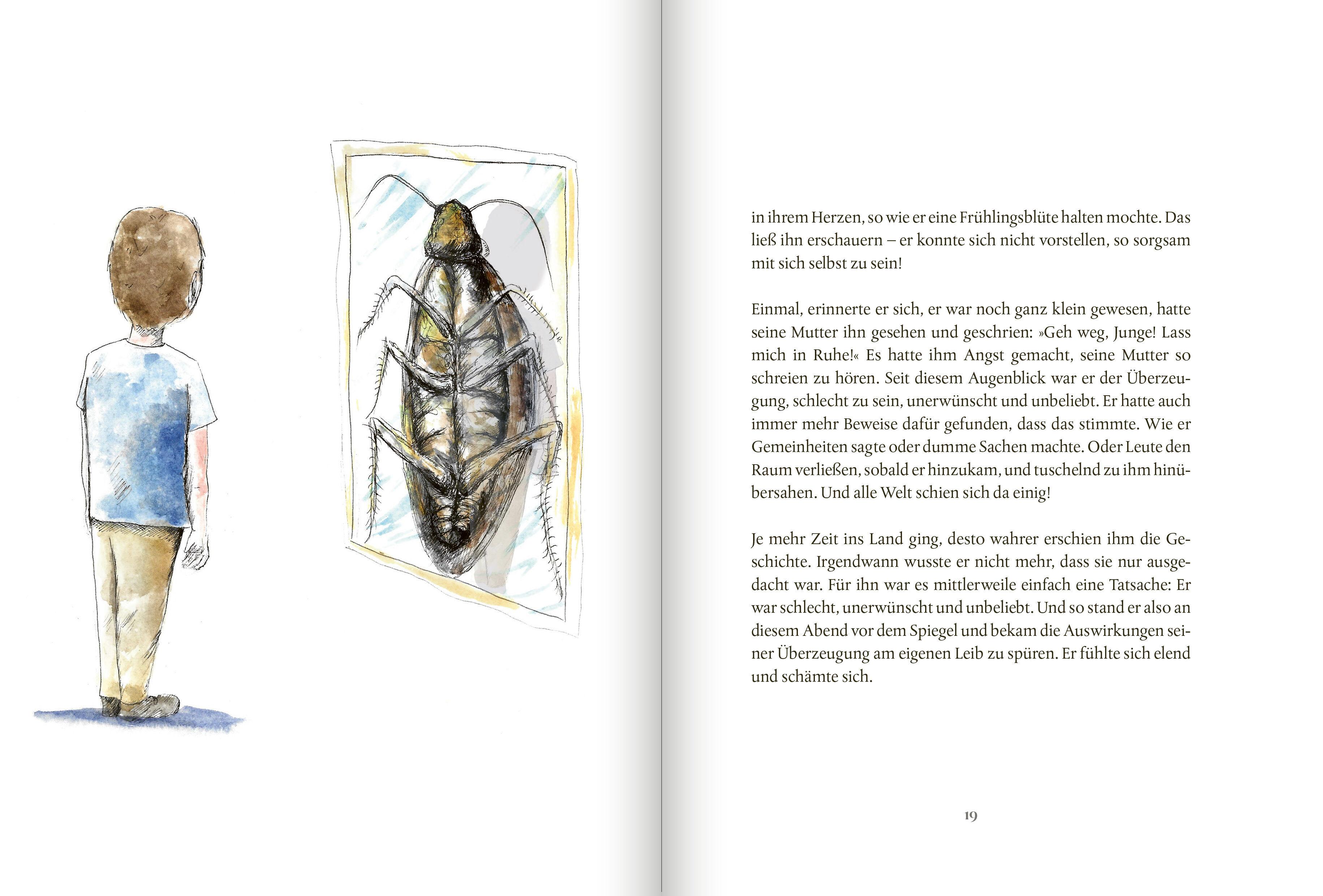 Beispielinhalt (Bild) Der Junge und die Kakerlake