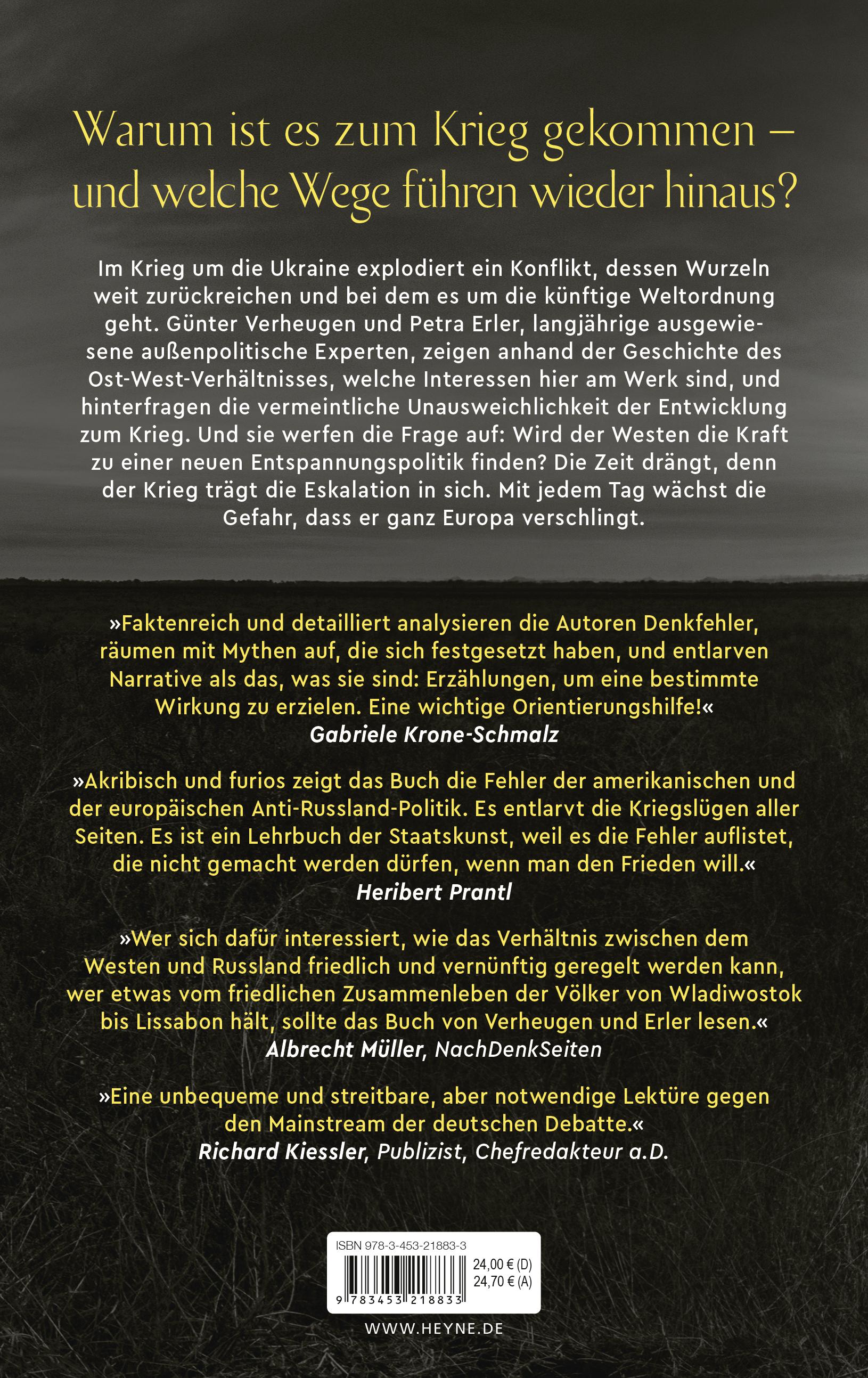 Beispielinhalt (Bild) Der lange Weg zum Krieg