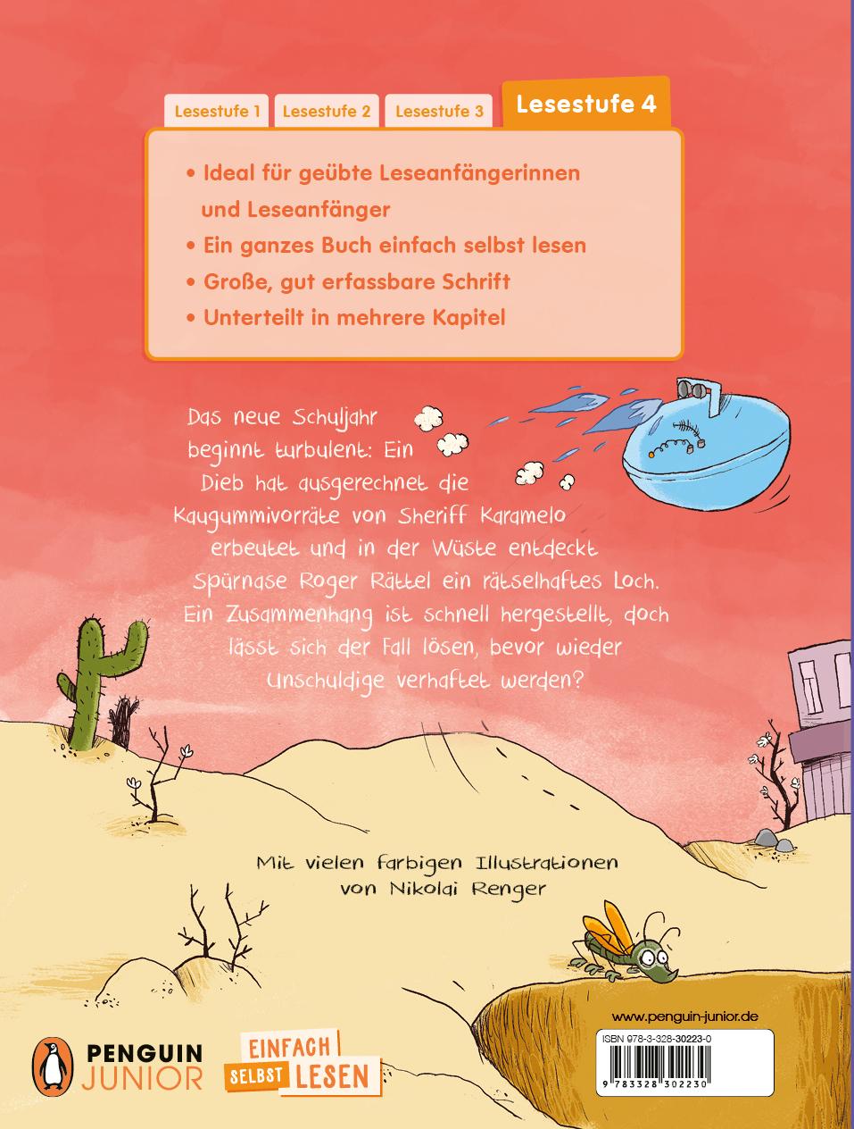 Beispielinhalt (Bild) Roger Rättel und die heißeste Detektivschule der Welt - Ein Loch in der Wüste