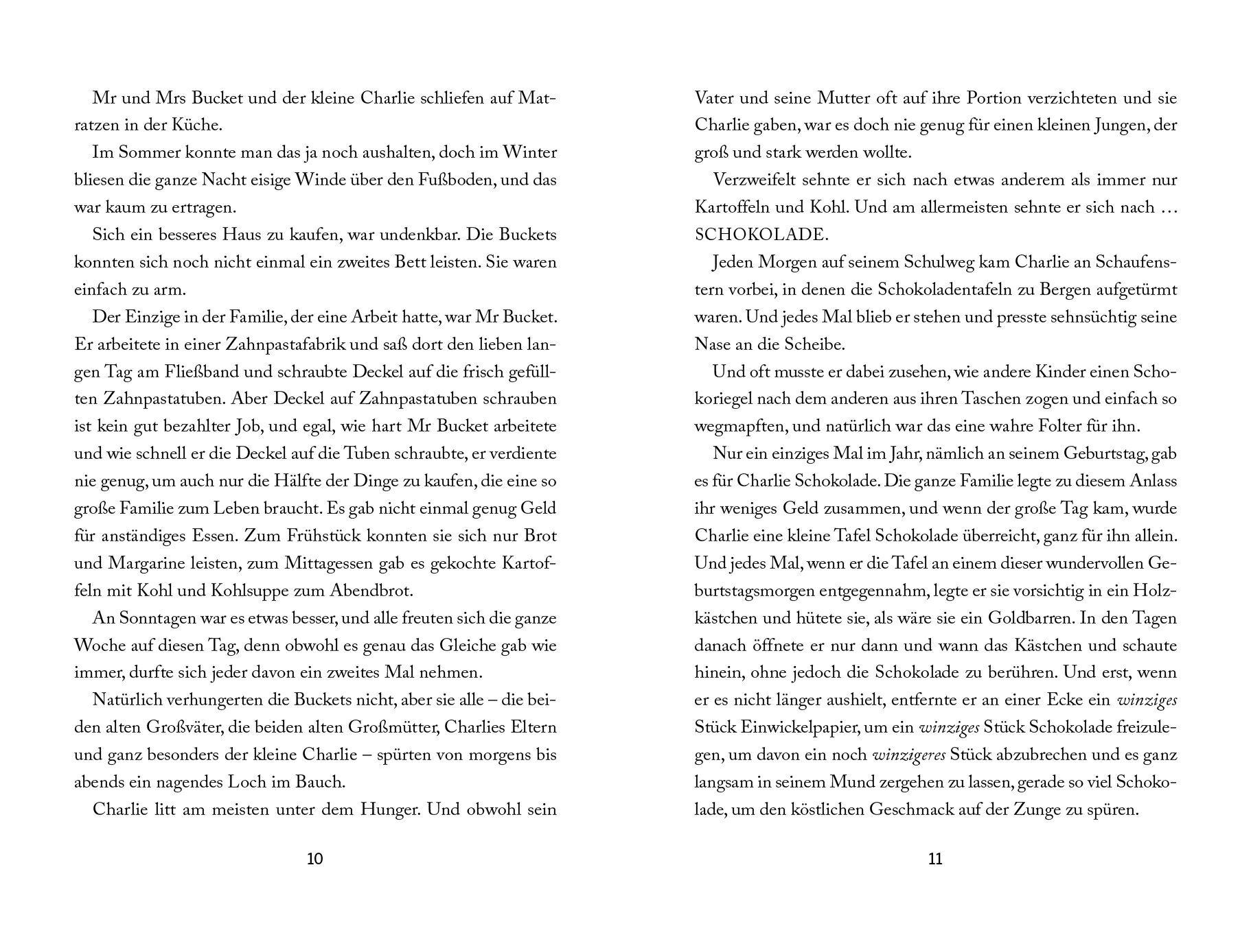 Beispielinhalt (Bild) Charlie und die Schokoladenfabrik