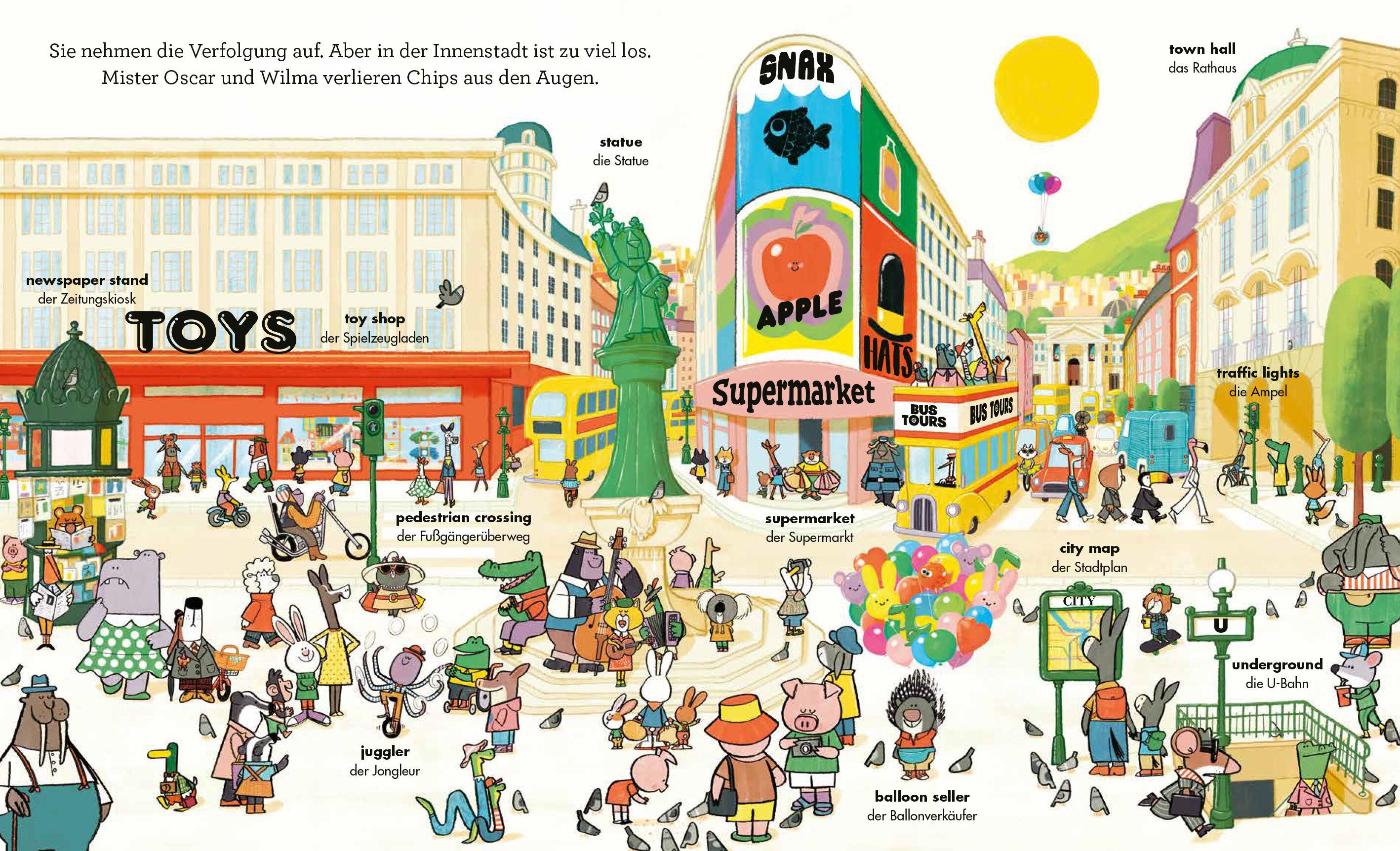 Beispielinhalt (Bild) Mister Oscar in der Stadt