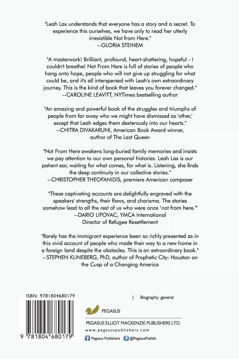 Rückseitencover Not From Here