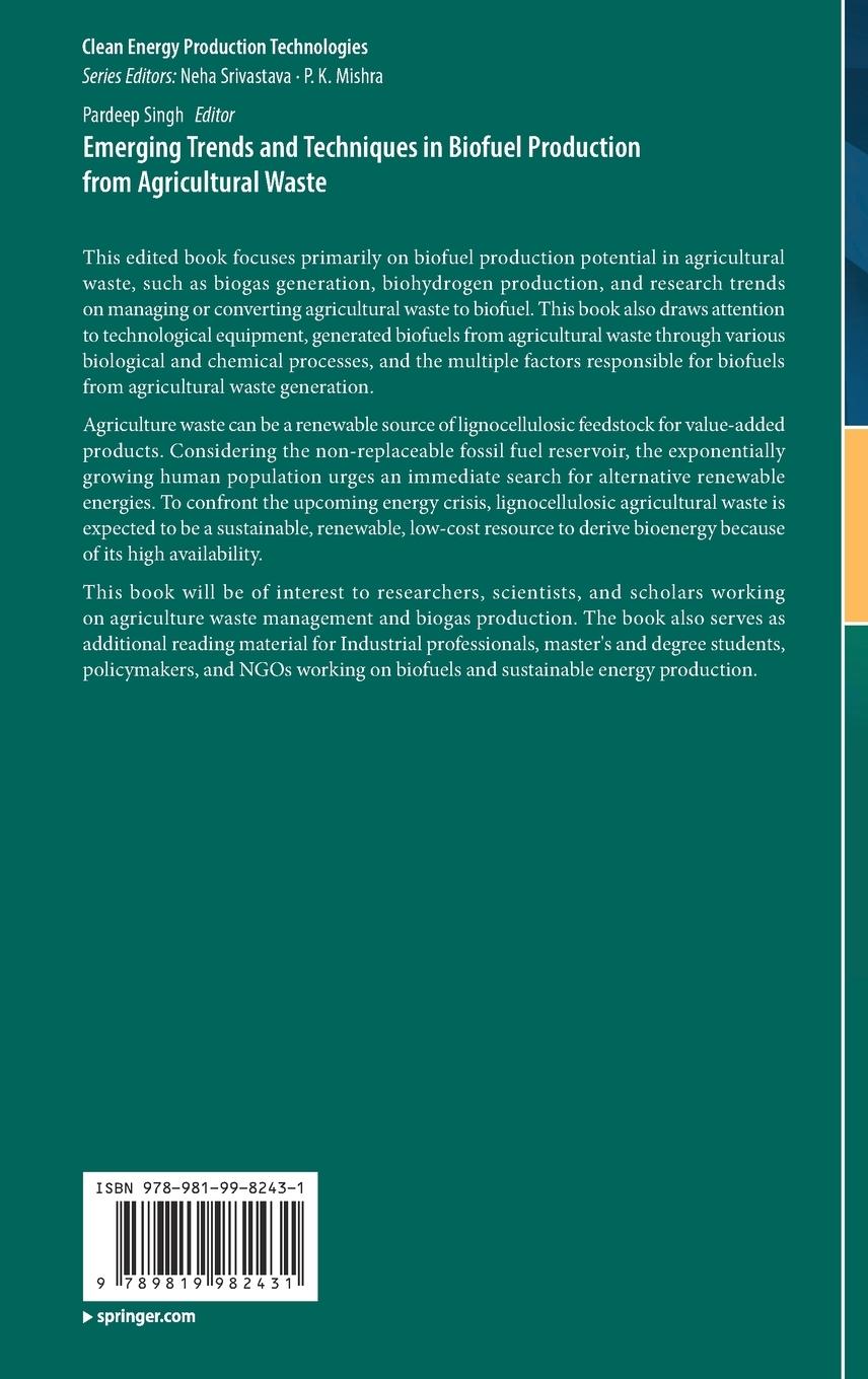 Rückseitencover Emerging Trends and Techniques in Biofuel Production from Agricultural Waste