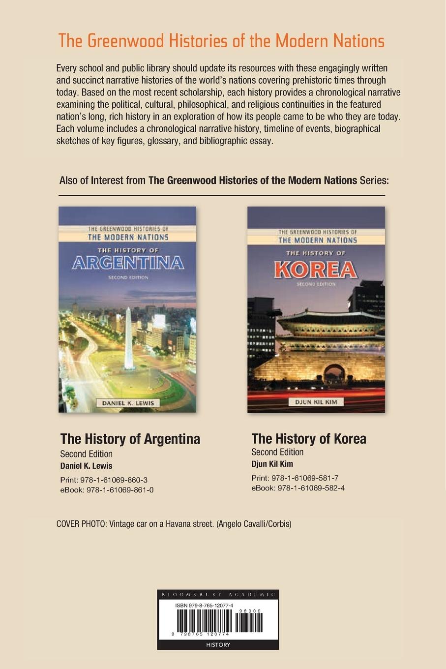 Rückseitencover The History of Cuba