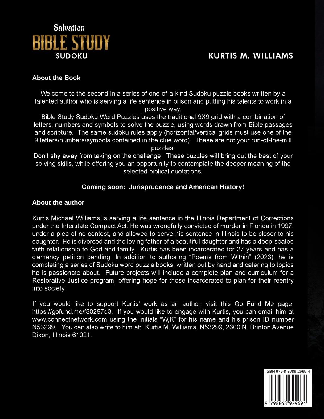 Rückseitencover Salvation Bible Study Sudoku
