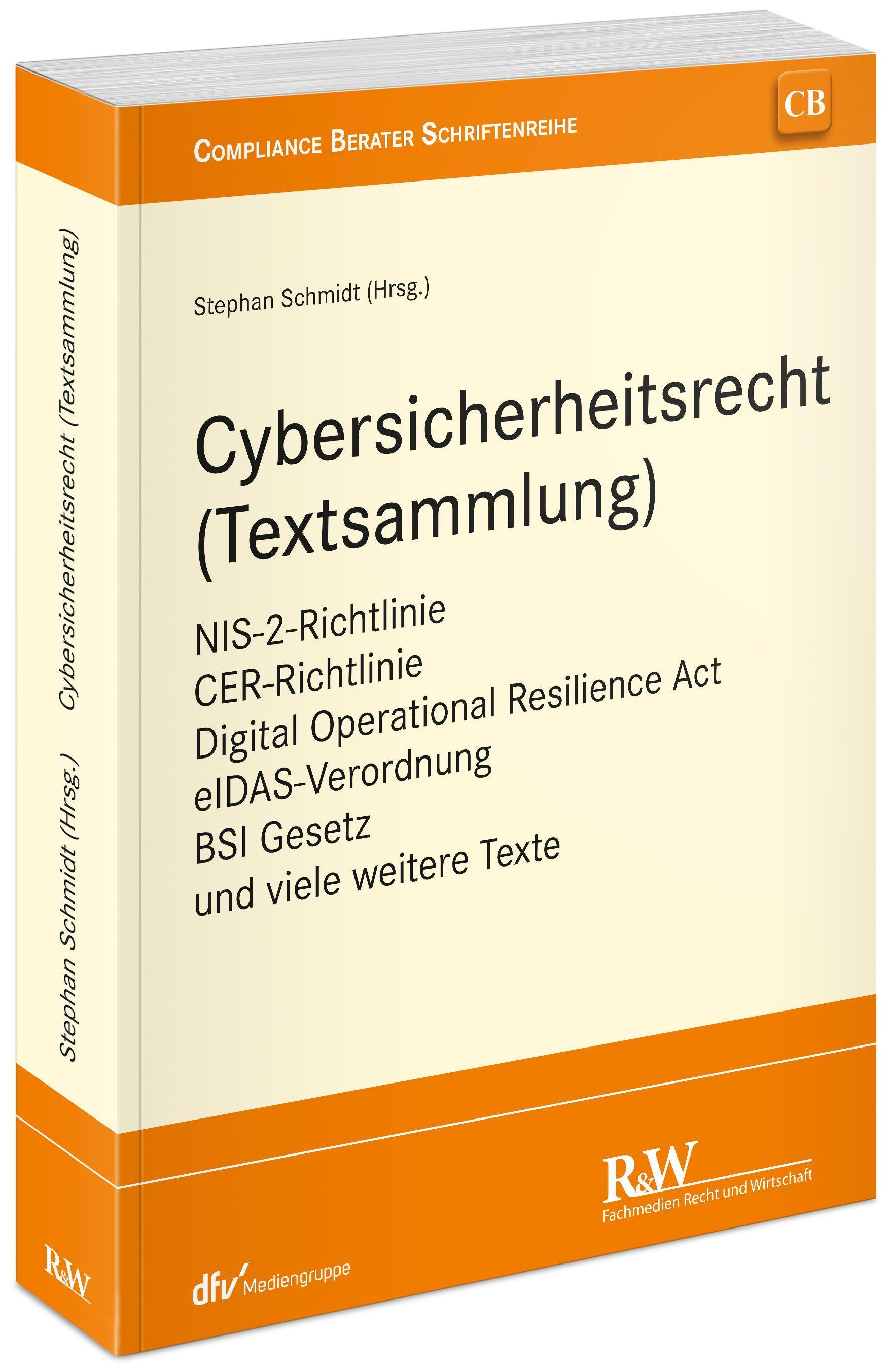 Vorderes Coverbild Cybersicherheitsrecht (Textsammlung)