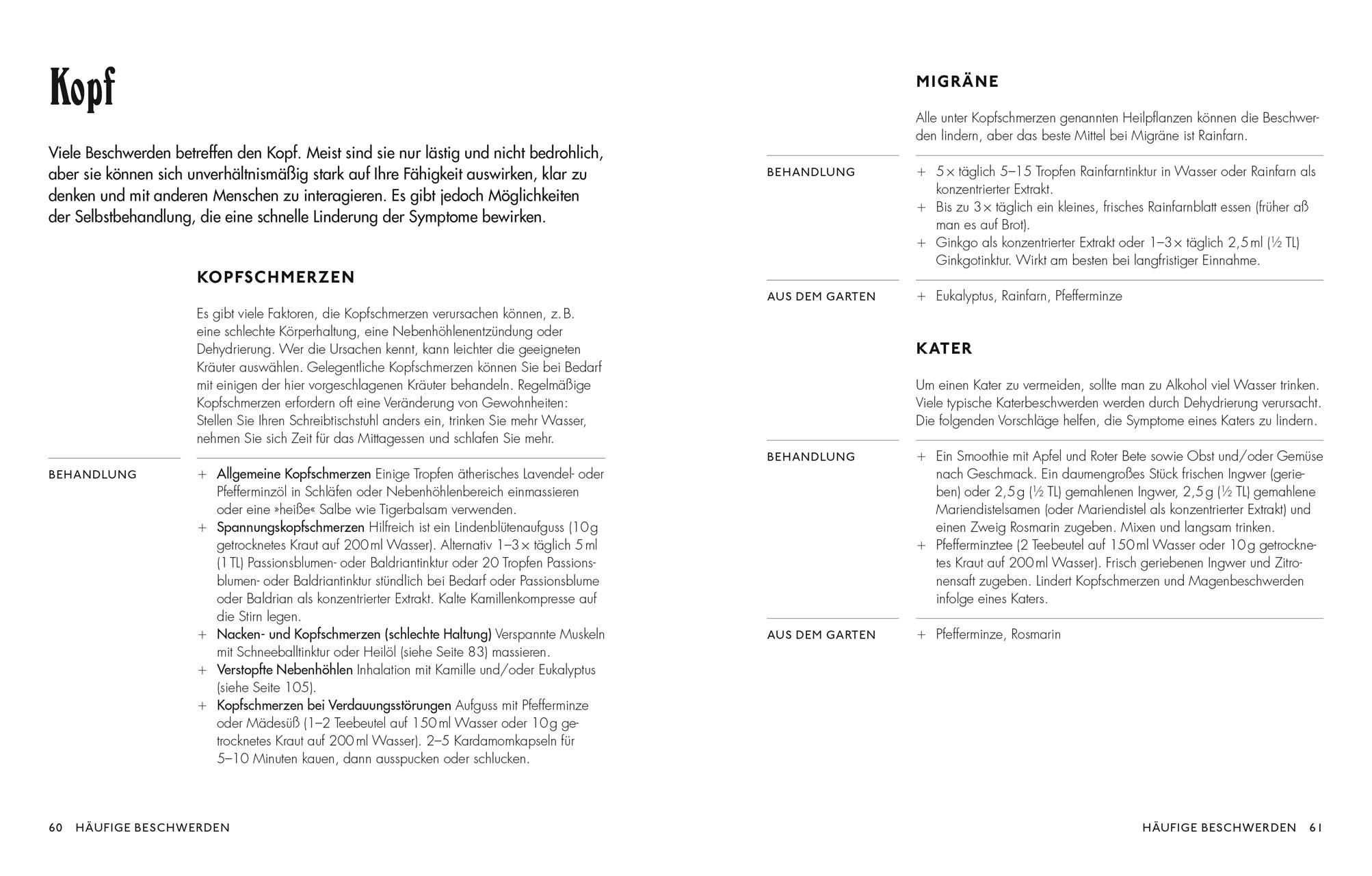 Beispielinhalt (Bild) Die pflanzliche Hausapotheke