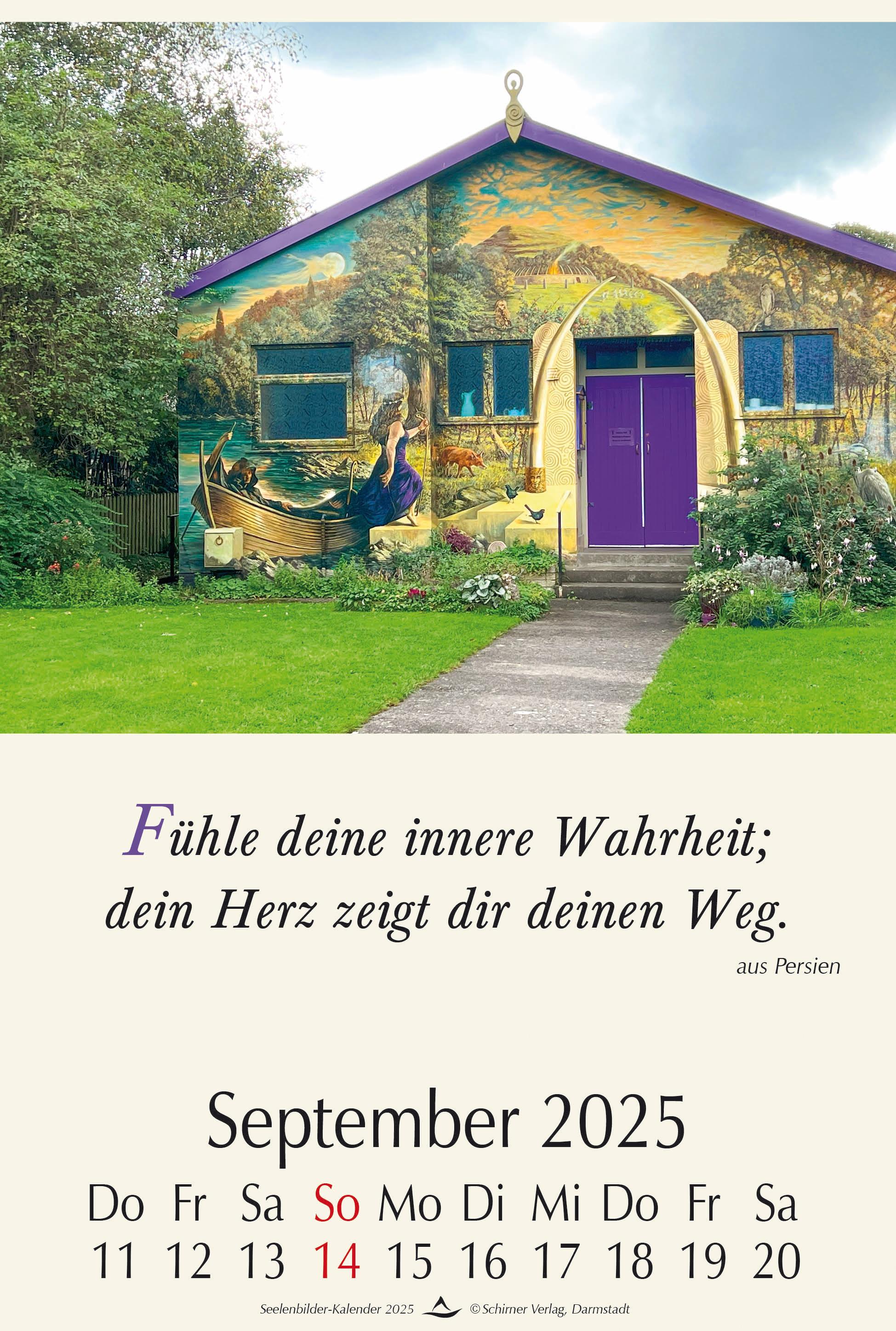 Beispielinhalt (Bild) Seelenbilder-Kalender 2025